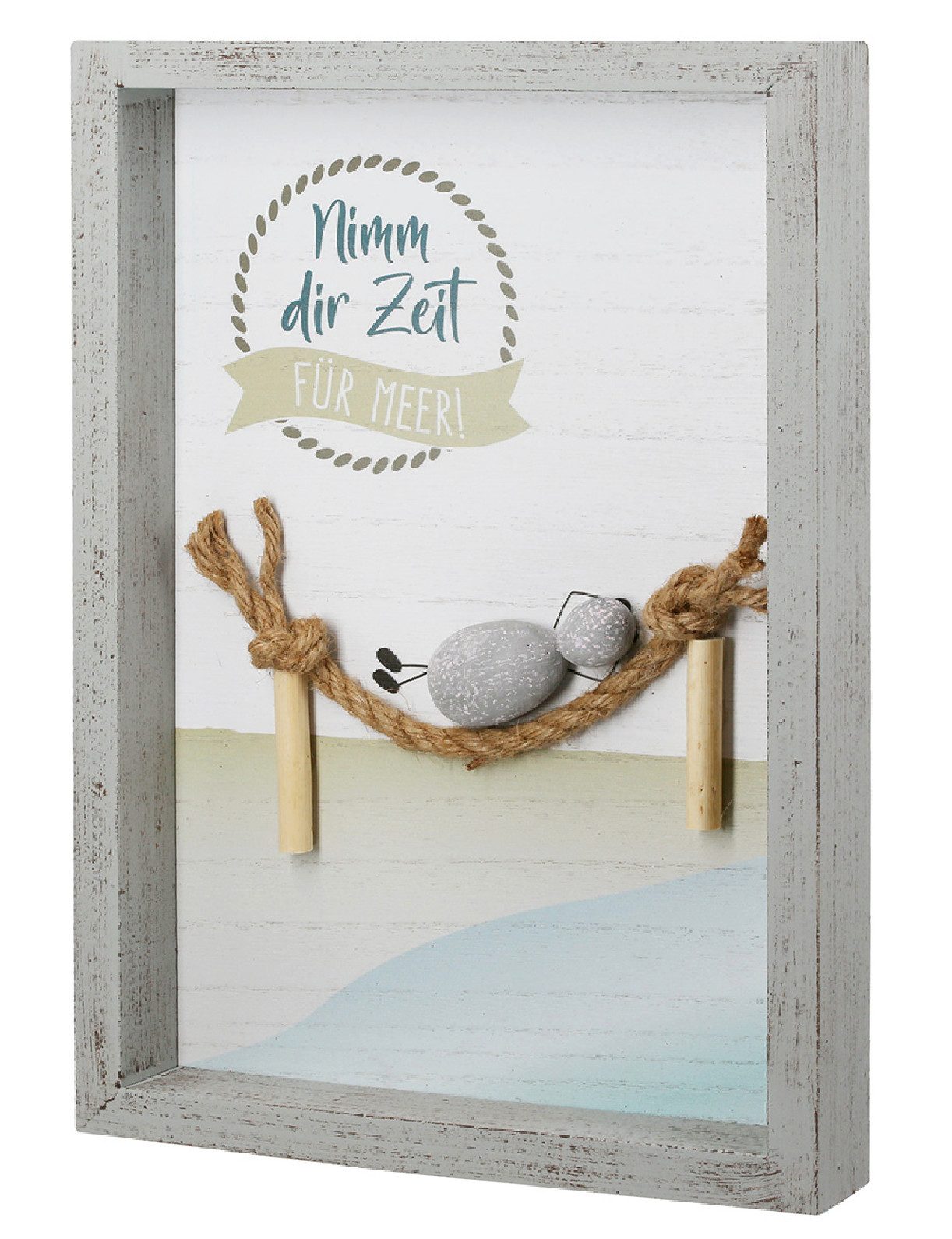 GILDE Bild Steinbild rechteckig "Meer" von Gilde Strandkorb Hängematte Maritimes