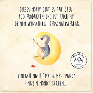 Mr. & Mrs. Panda Tasse Pinguin Mond - Transparent - Geschenk, Outdoor, Süßigkeiten, Becher, Edelstahl, Karabinerhaken