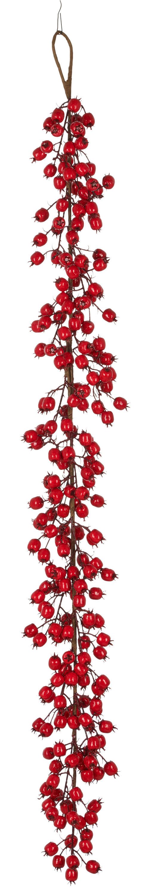 Kunstgirlande Beerengirlande, Creativ green, mit biegsamen Beerenzweigen