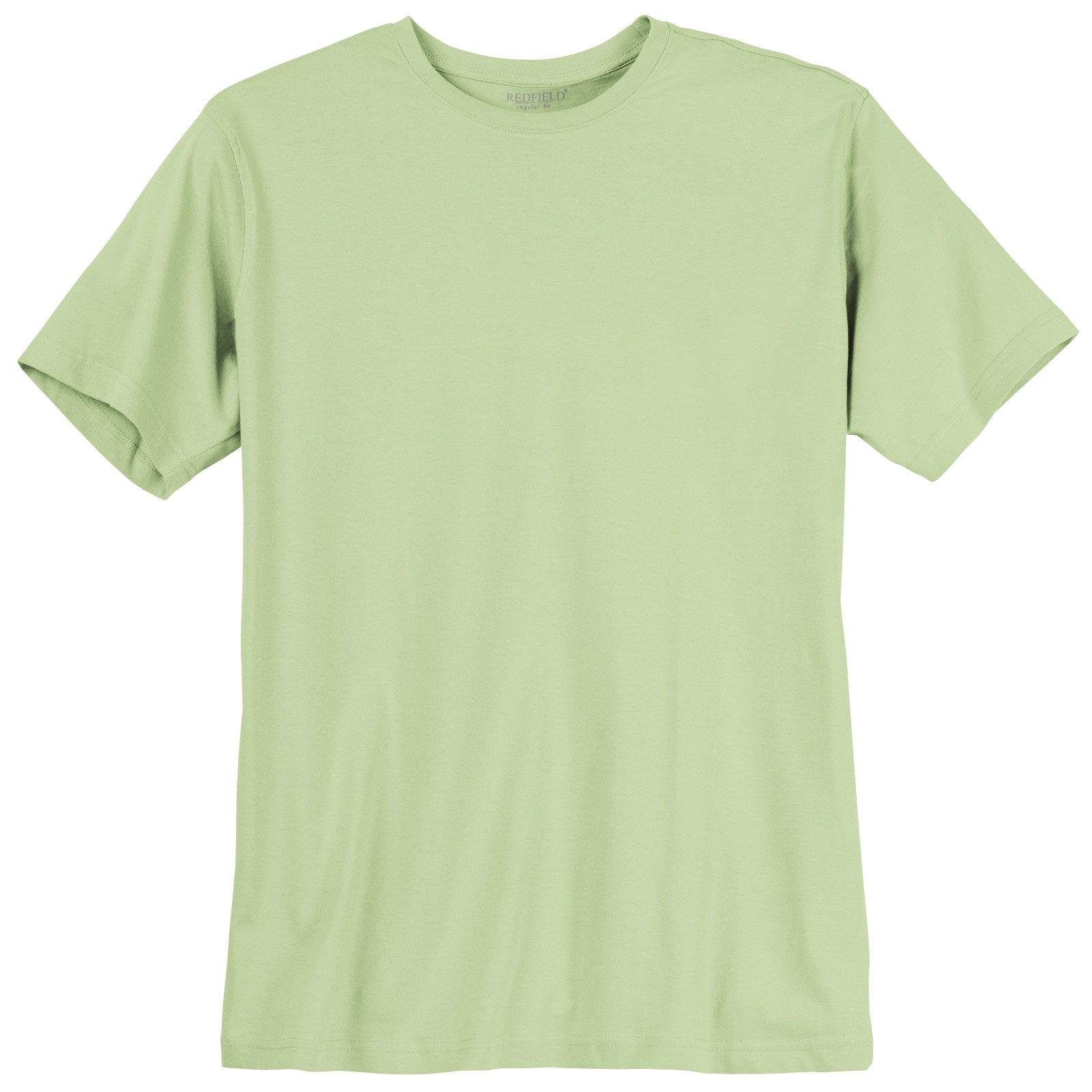 redfield Rundhalsshirt Redfield Basic T-Shirt Tom Übergröße lime günstig online kaufen
