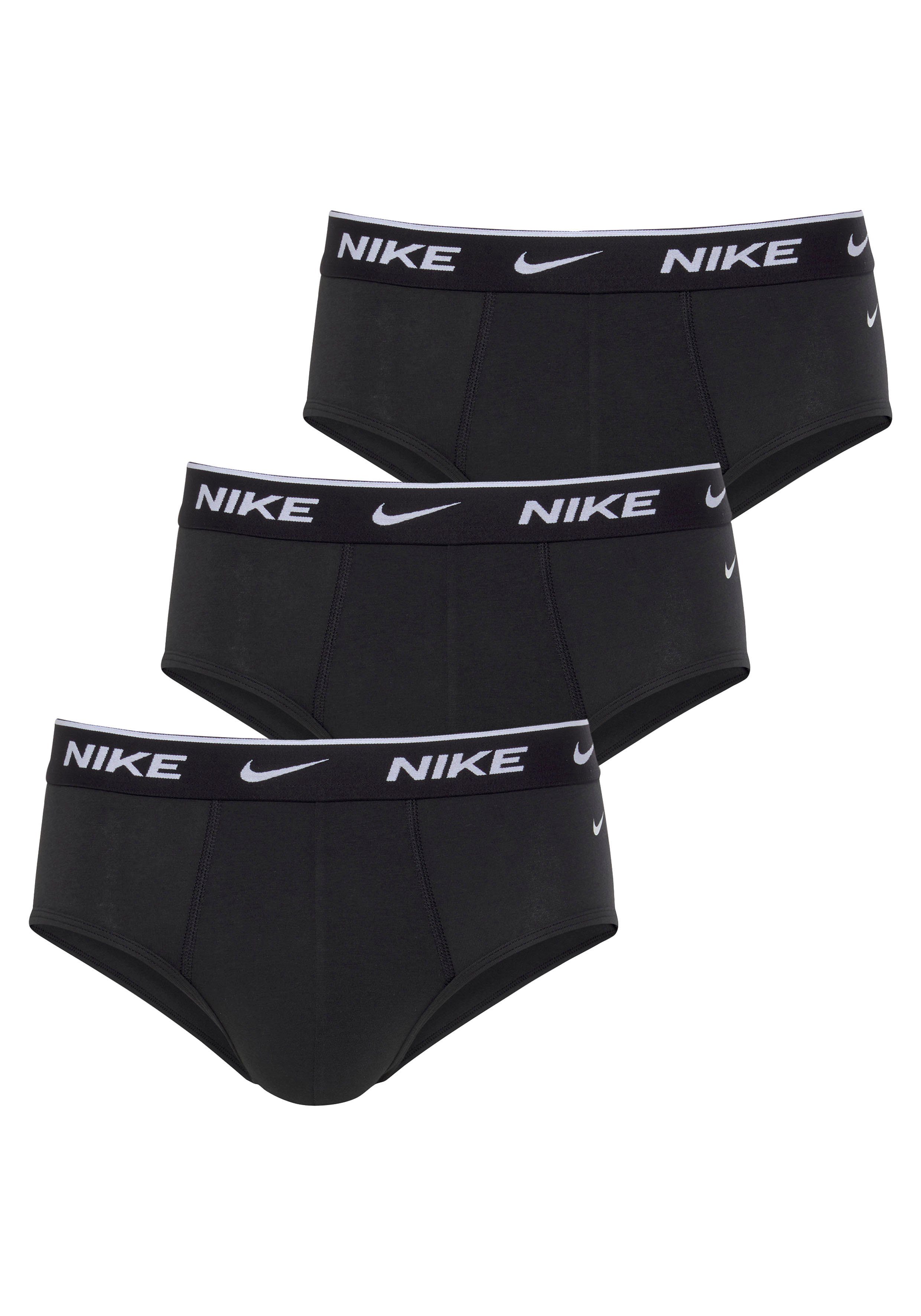 NIKE Underwear Slip BRIEF 3PK (Packung, 3-St., 3er) mit Logo-Elastikbund