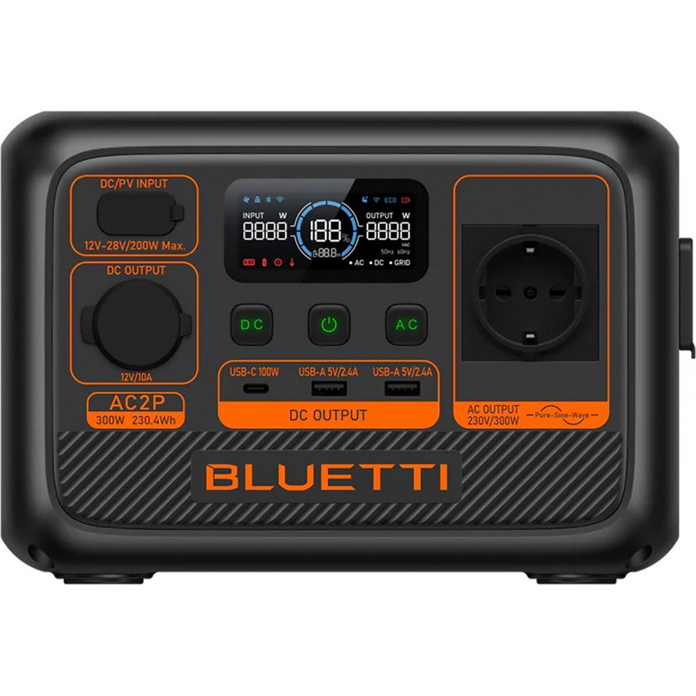 Stromgenerator AC2P 300 W - Powerstation - schwarz/orange