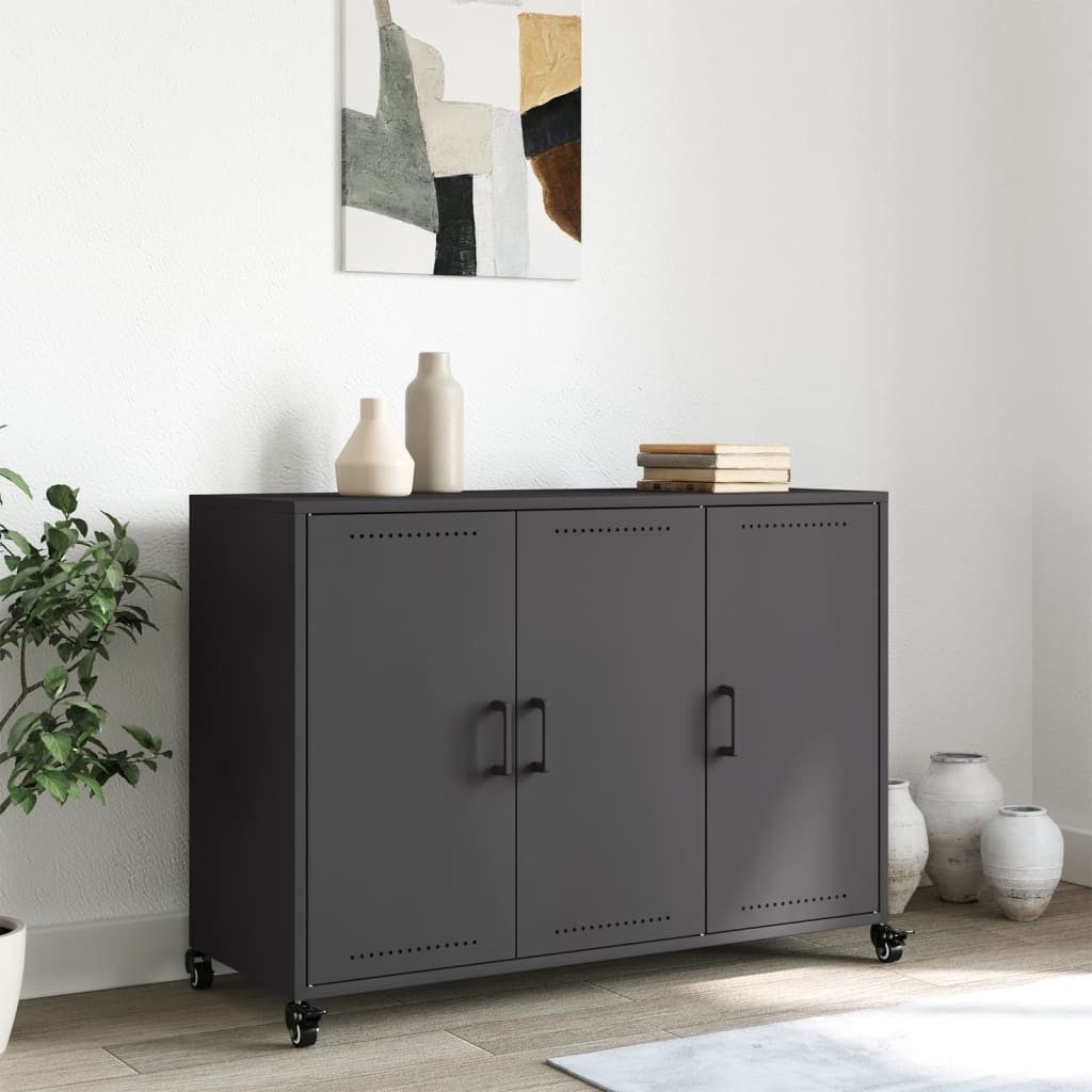 vidaXL Sideboard Sideboard Schwarz 100,5x39x72 cm günstig online kaufen