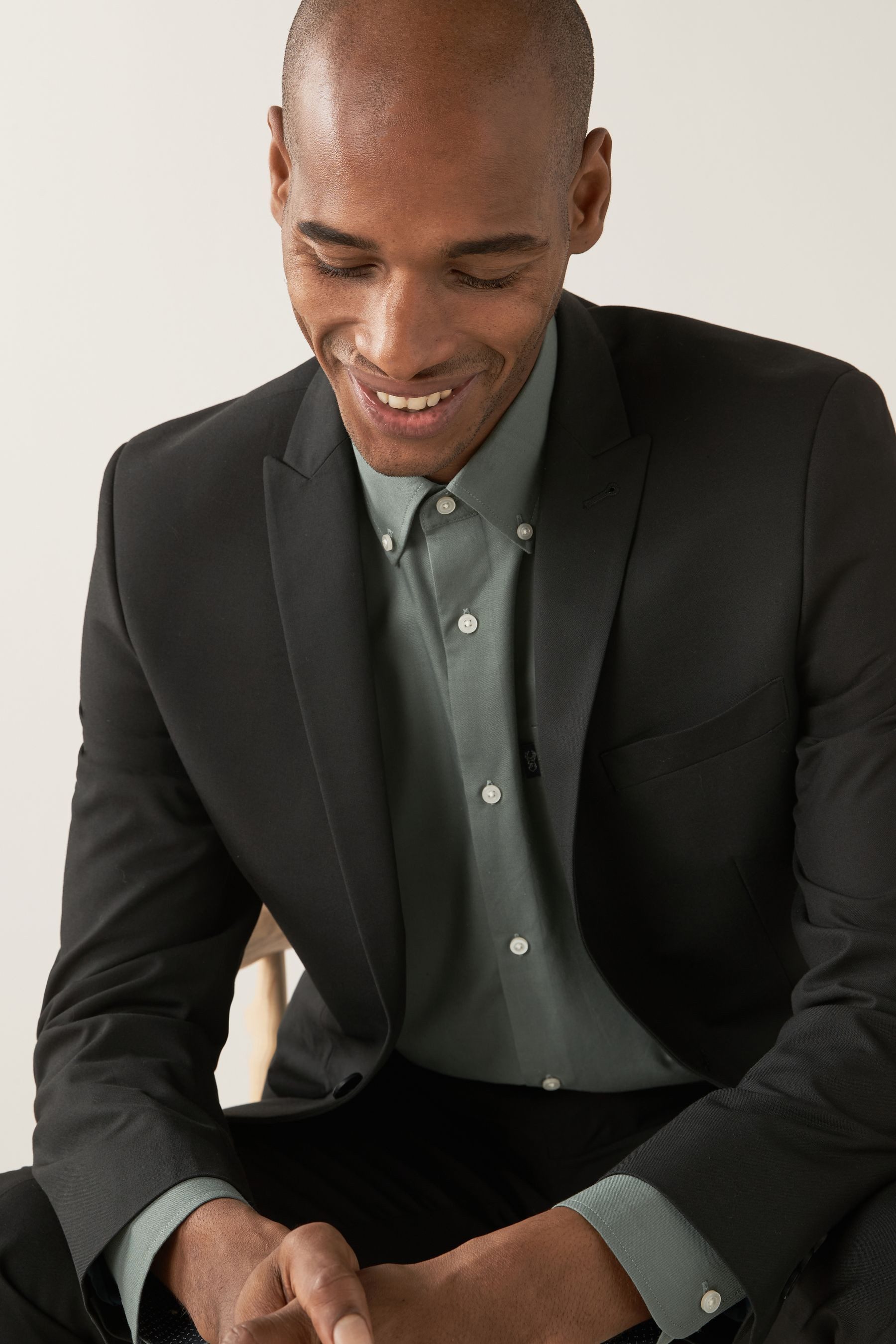 Next Baukastensakko Anzug mit zwei Knöpfen: Skinny Fit Jacke (1-tlg)