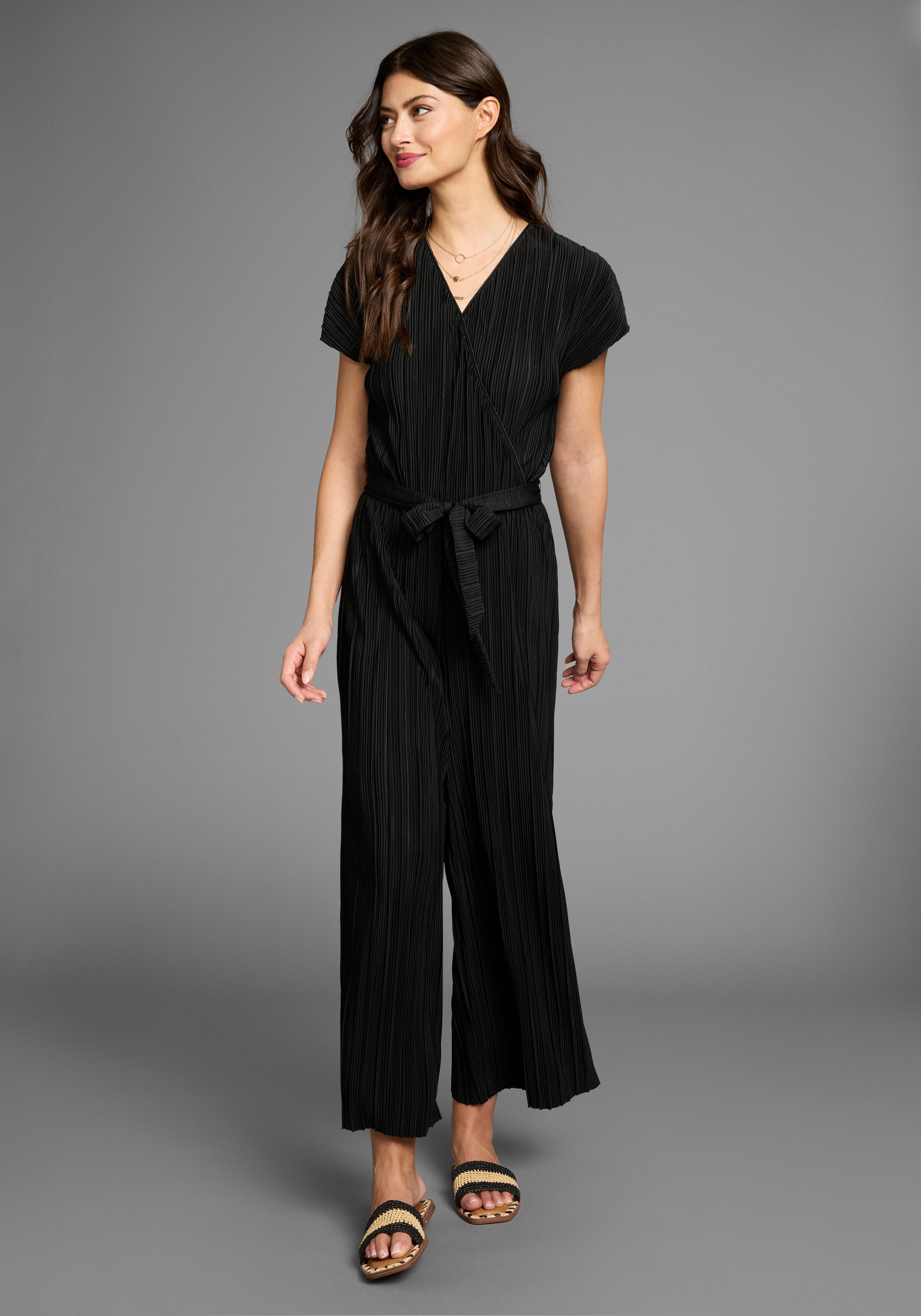 Laura Scott Jumpsuit mit tollem Plissee-Effekt