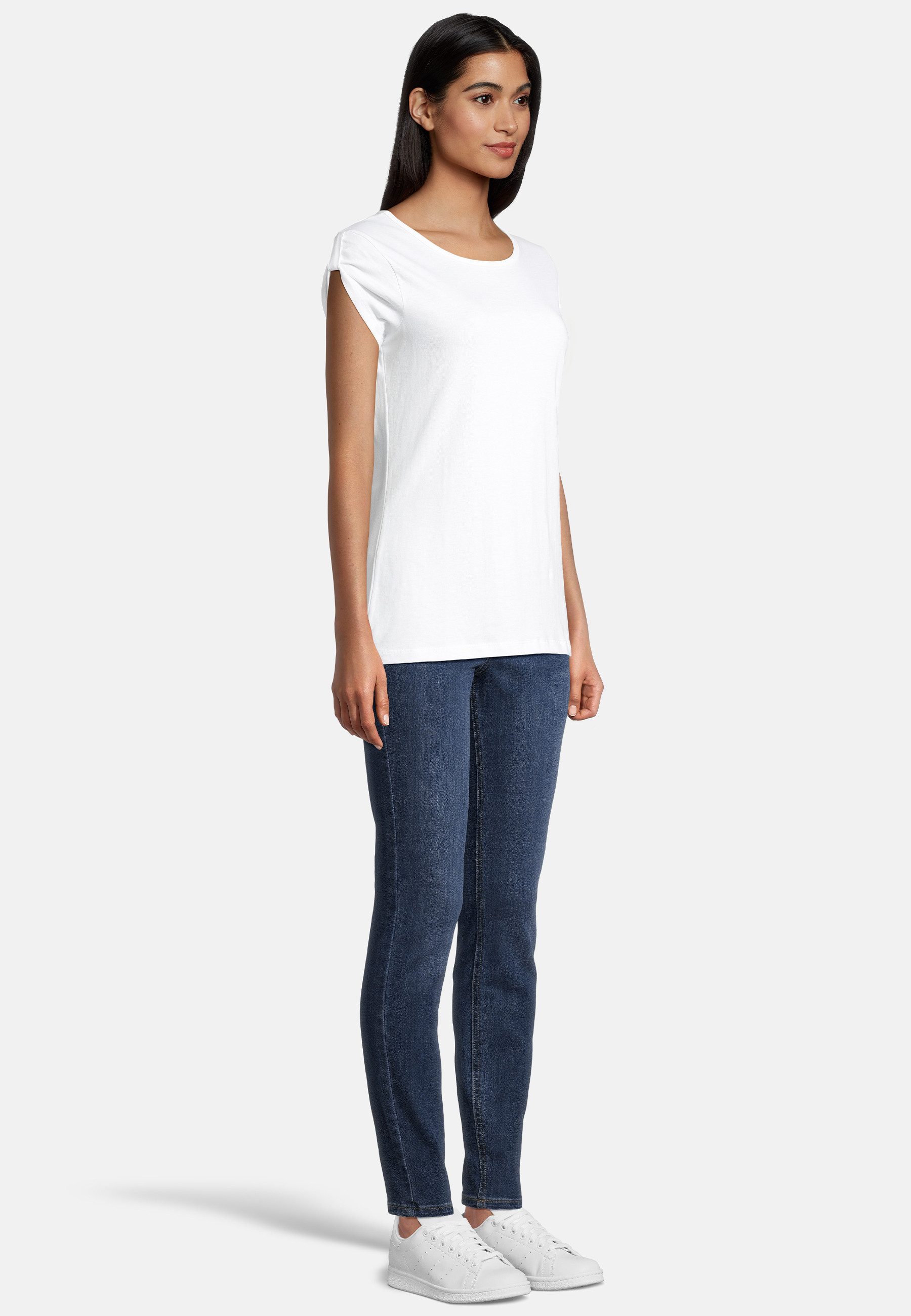 salzhaut T-Shirt BIIKE Damen Tailliert Endlich wieder Sommer! bequemes T-Shirt, Shirt, Top, Oberteil