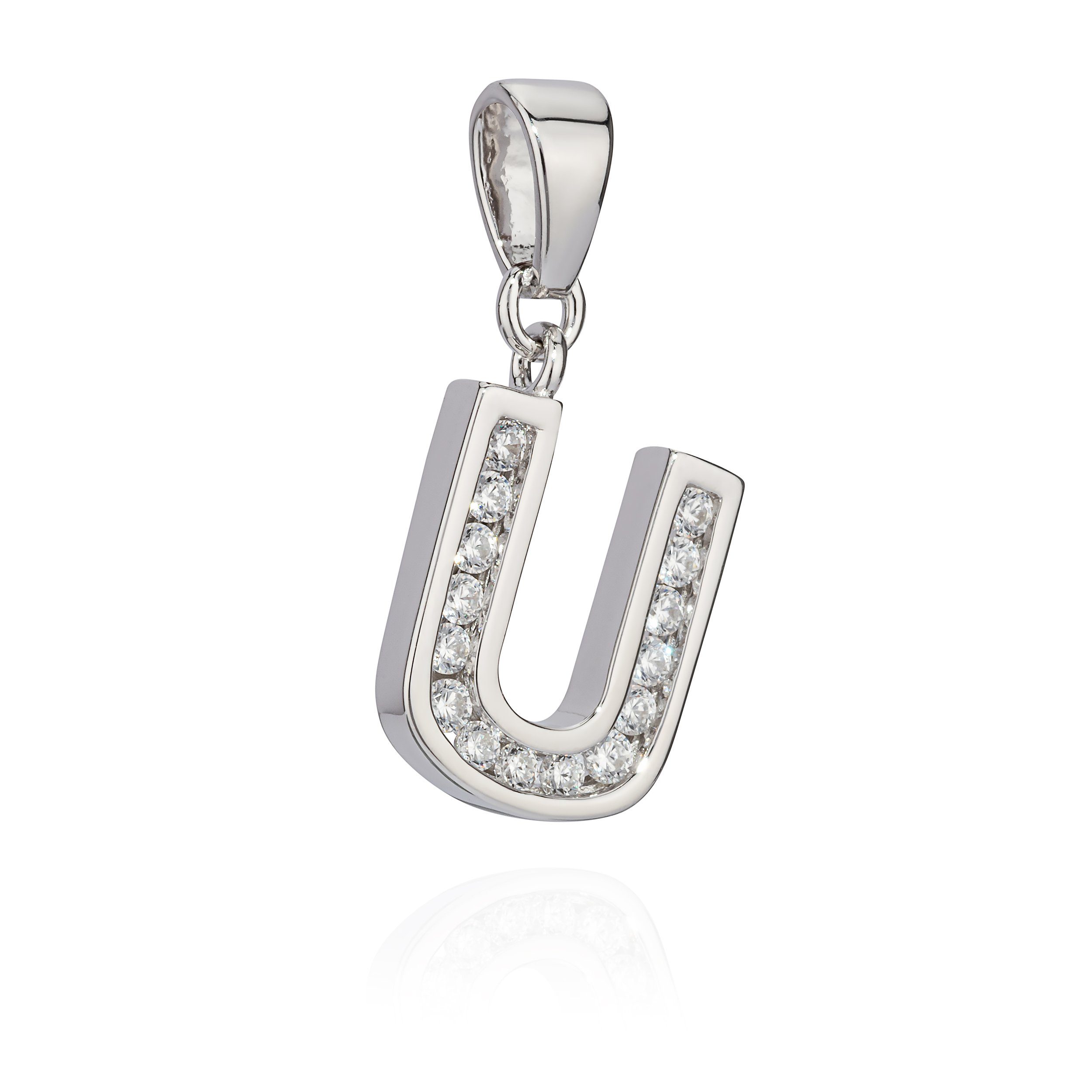 NKlaus Kettenanhänger 13x10mm Kettenanhänger Buchstabe U günstig online kaufen