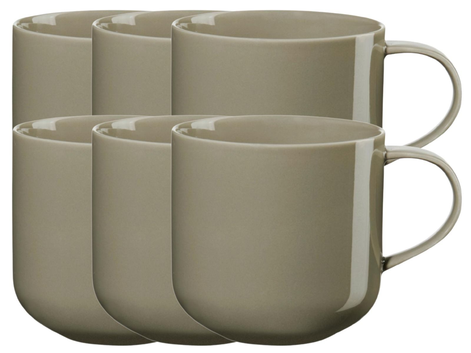 ASA SELECTION Becher coppa Henkelbecher shiso 0,4l Set6, Porzellan