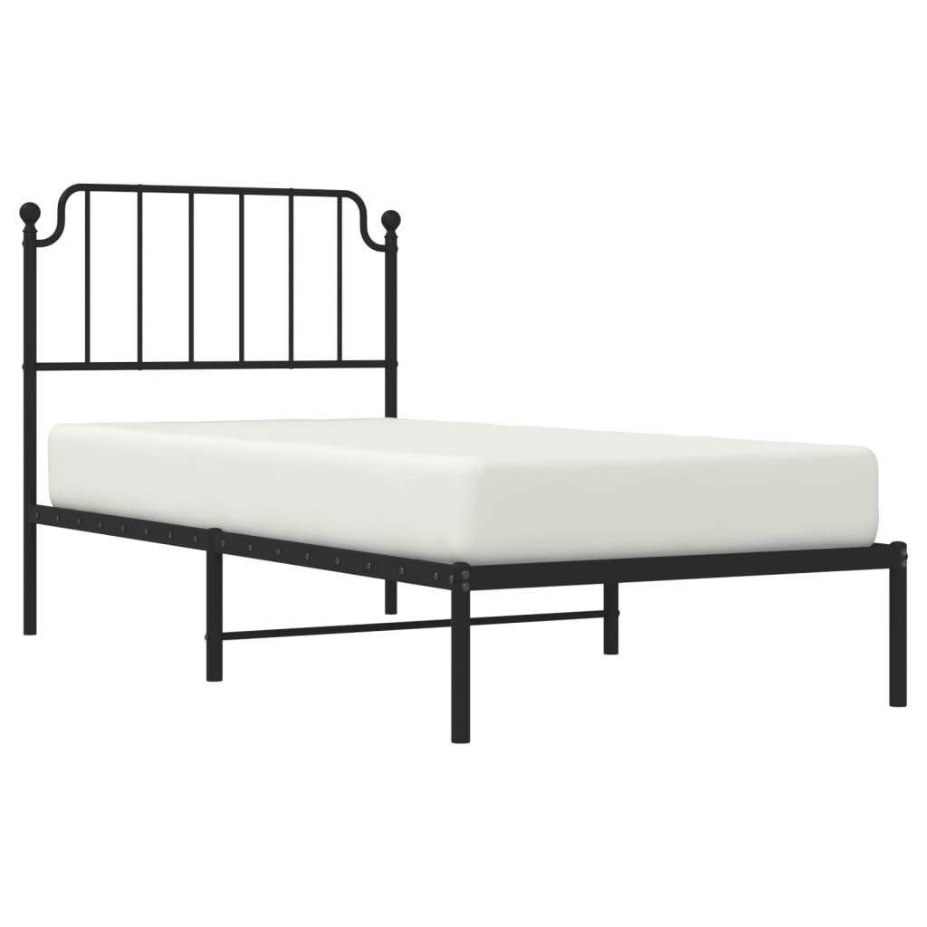 vidaXL Bett Bettgestell mit Kopfteil Metall günstig online kaufen
