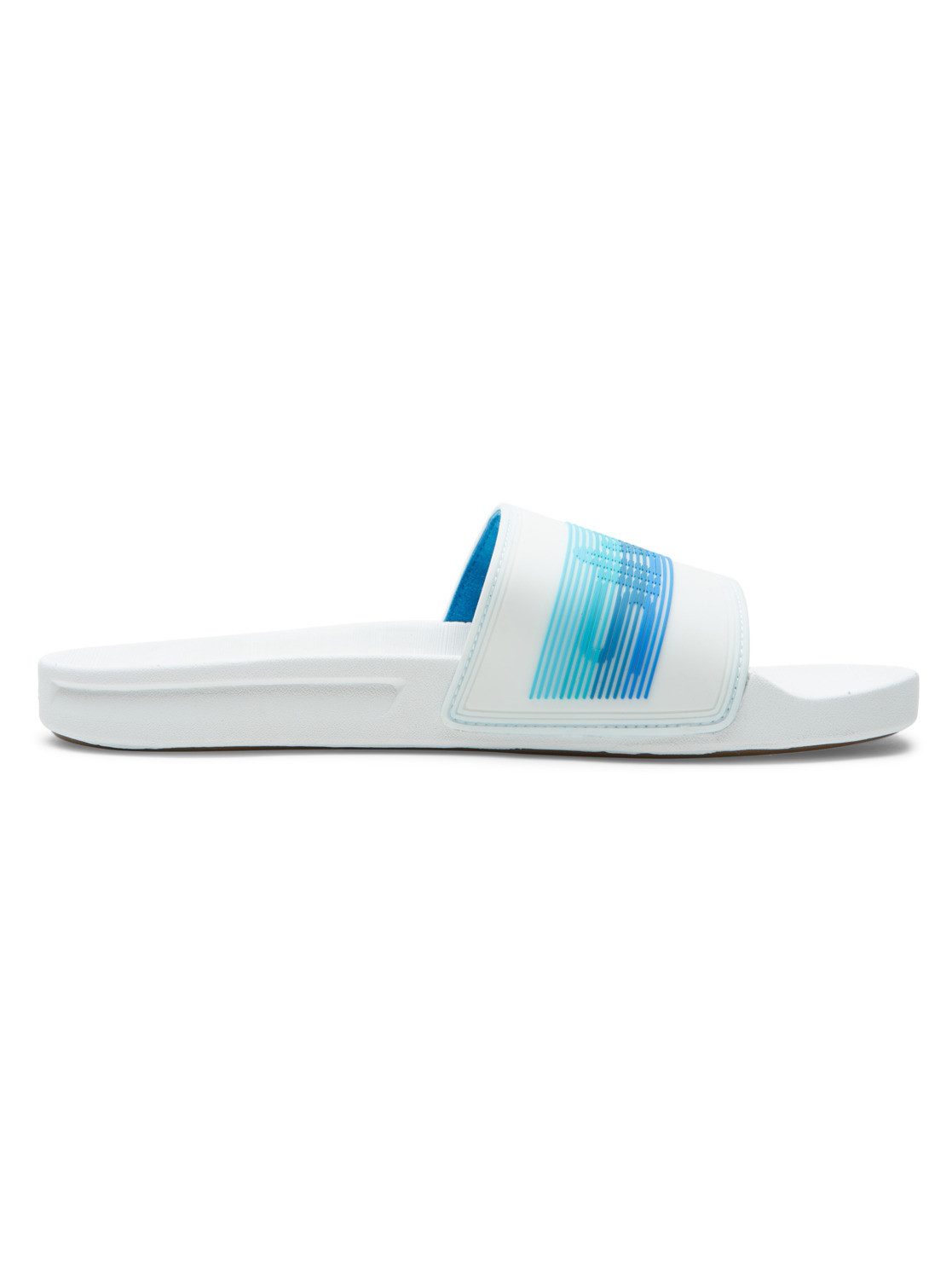 Quiksilver Rivi Wordmark Slide Sandale White/Blue/Blue