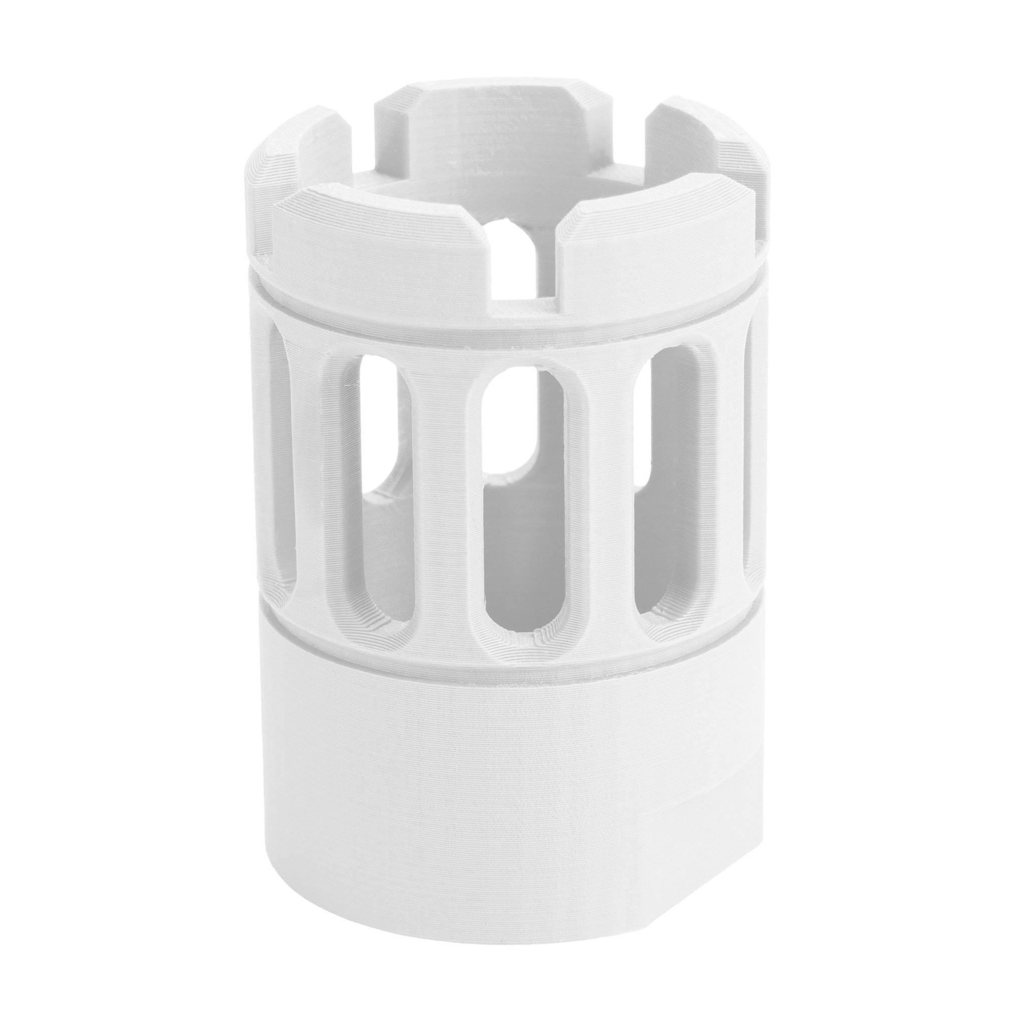 Blasterparts Blaster Flash Hider: Stronghold Straight, Laufaufsatz Stronghold Straight, Flash Hider zum Aufstecken