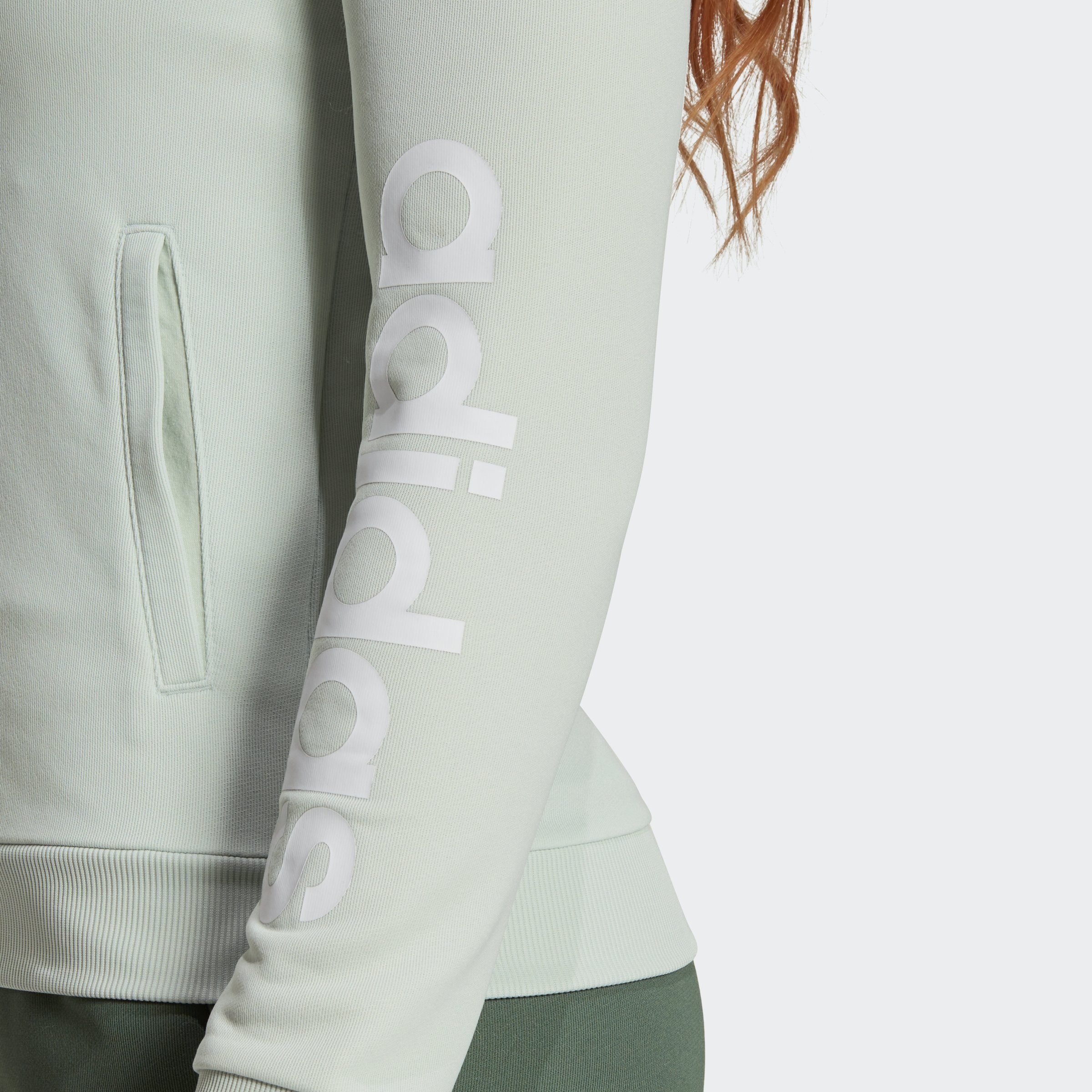 LINGRN/GREOXI Trainingsanzug adidas TERRY ESSENTIALS (2-tlg) FRENCH LOGO Sportswear