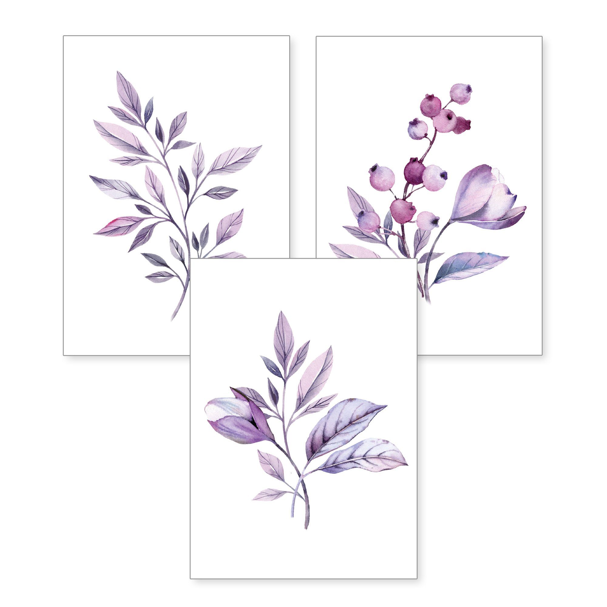 Kreative Feder Poster, Aquarell, lila, violett, günstig online kaufen