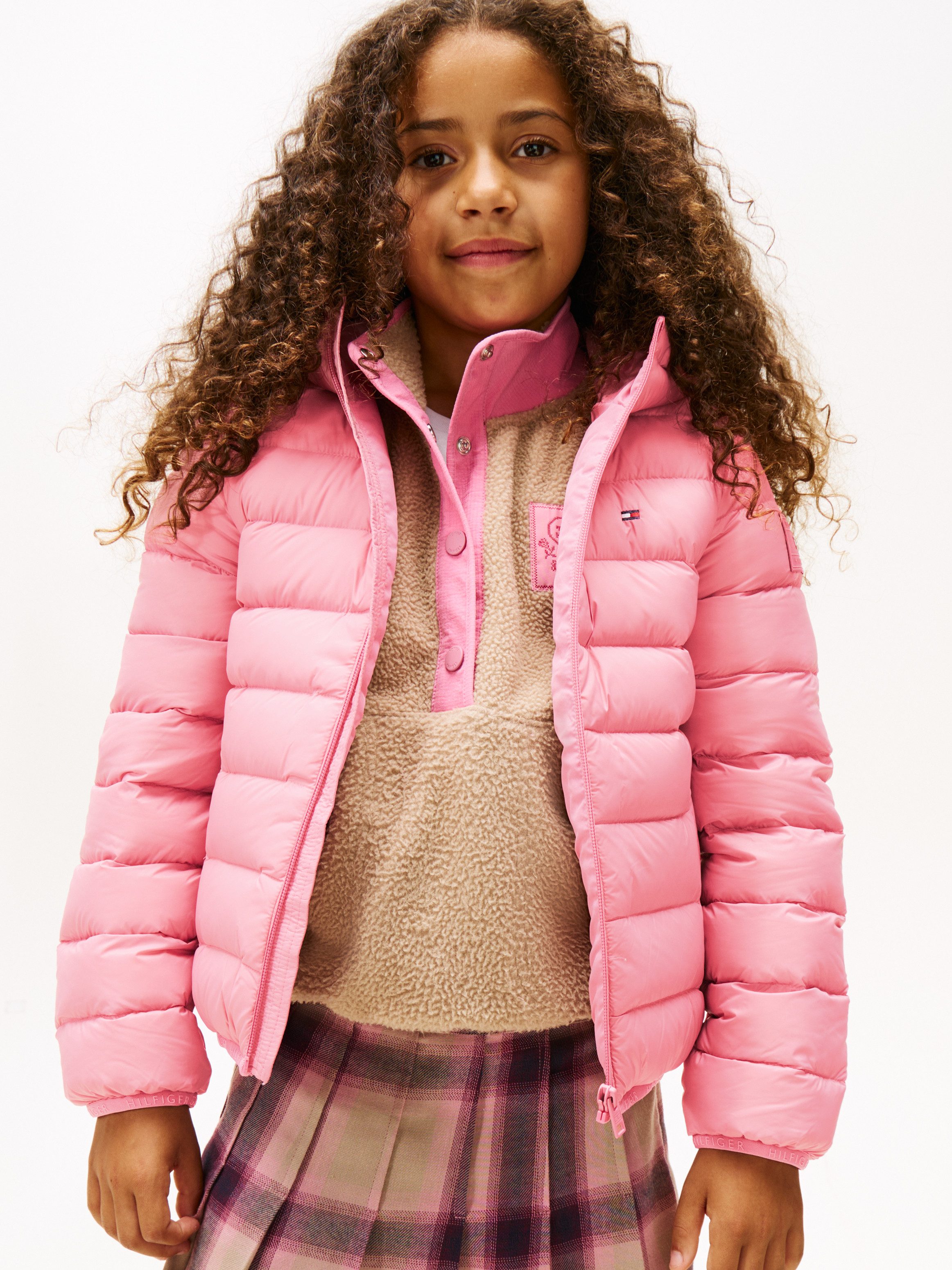 Tommy Hilfiger Steppjacke U LIGHT DOWN HOODED JACKET Kinder bis 16 Jahre