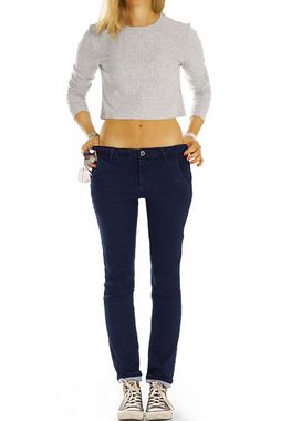 be styled Chinohose Chinos, hüftige Stoffhosen, Jeans Hosen mit Stretch - Damen - j42L in Unifarben