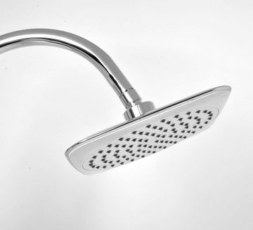 KS-Direkt Duschbrause Regendusche Duschset Duschgarnitur mit Handbrause Badezimmer Dusche, Fülliger Wasserstrahl
