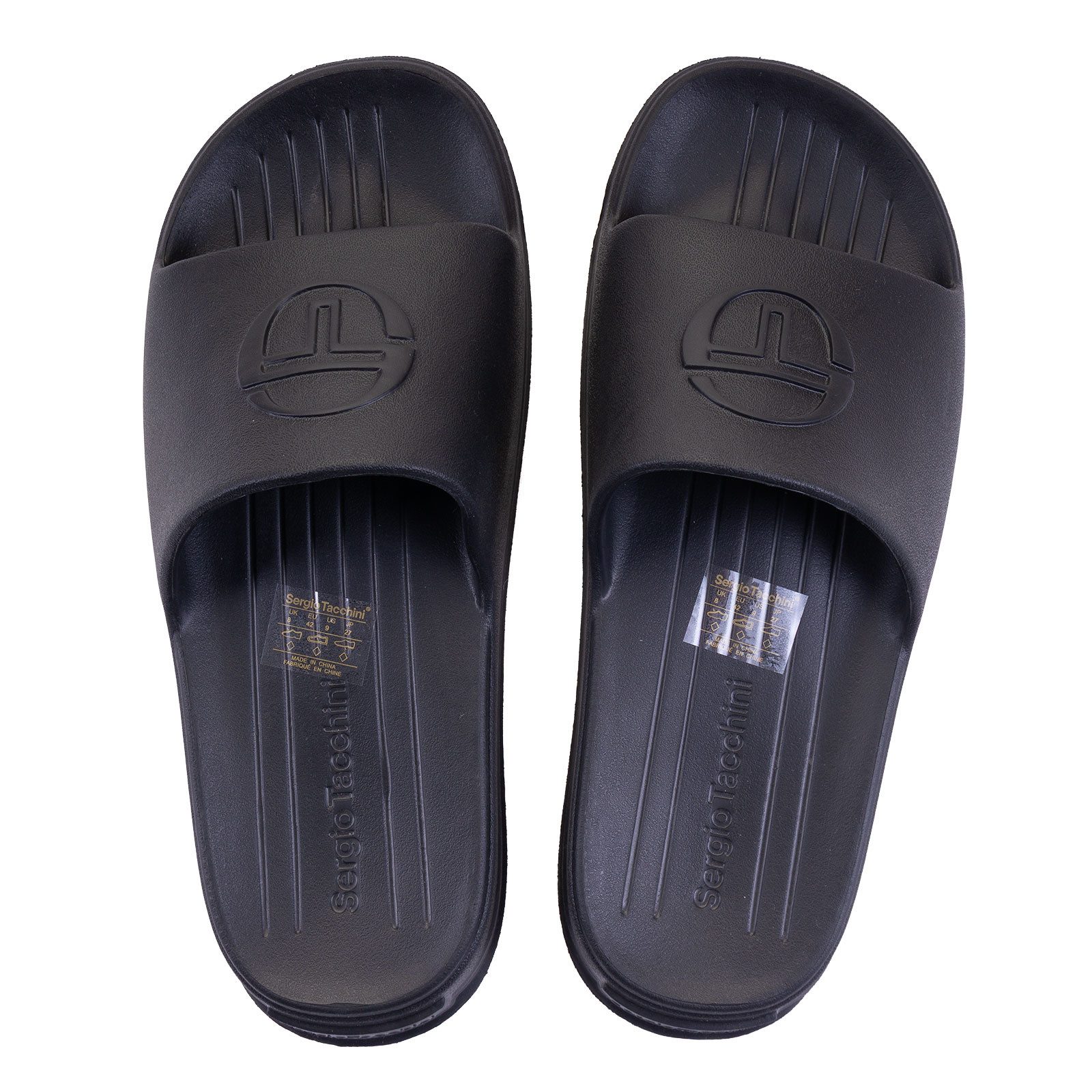 Sergio Tacchini Badelatschen Sergio Tacchini Cup Slide Badepantolette vorgeformtes Fußbett