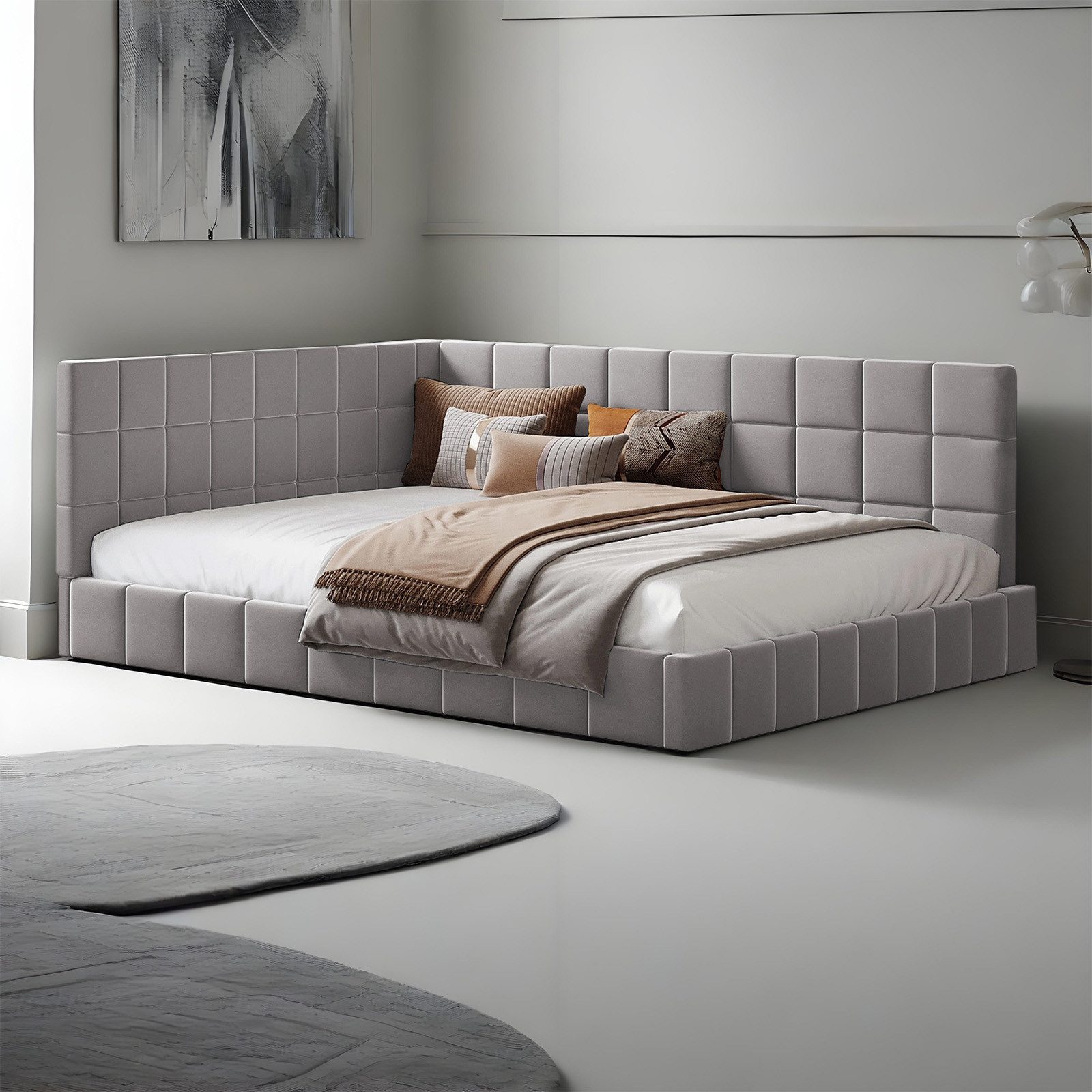 REDOM Polsterbett Schlafsofa Multifunktionsbett, Funktionsbett Stauraumbett günstig online kaufen