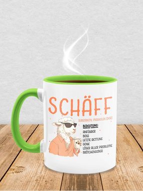 Shirtracer Tasse Schäff - Geschenk Chef Leiter Vorgesetzter Anführer Lustig Witzig Weih, Keramik, Kaffeetasse Job Geschenk