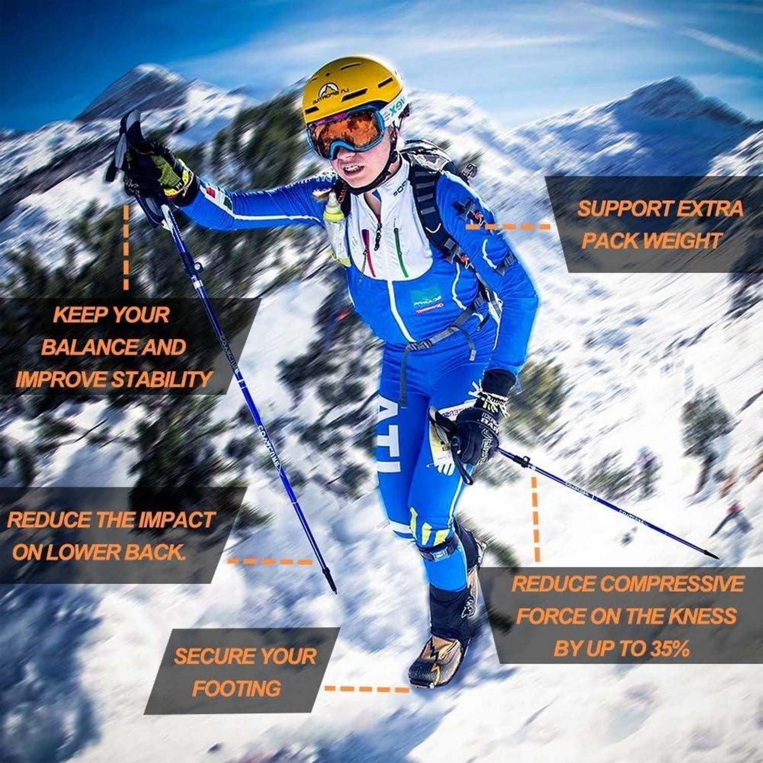 LuxusKollektion Campingstuhl Wanderstöcke Nordic Walking Stöcke günstig online kaufen