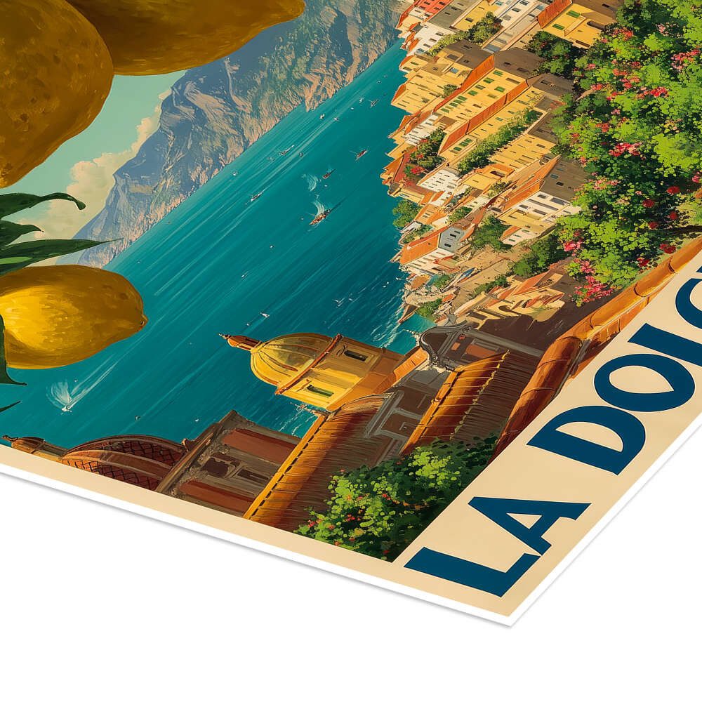 Posterlounge Wandbild La Dolce Vita - Italienische Riviera, Thomas Klee, erhältlich als Poster, Leinwandbild, Wandsticker oder Acrylglasbild