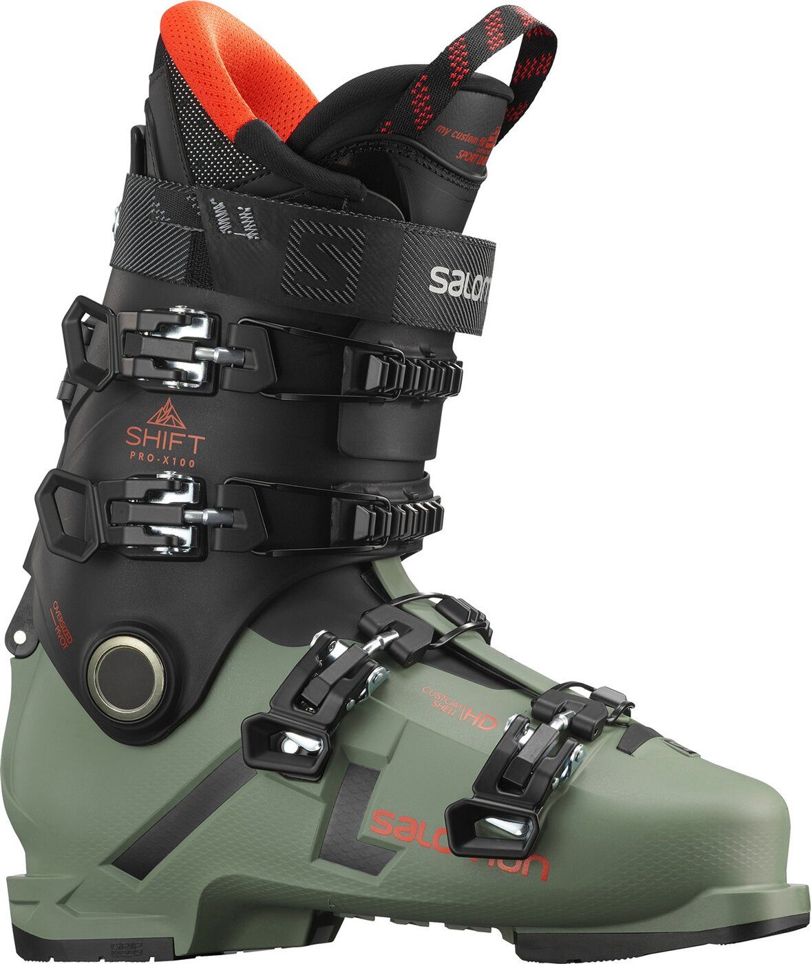 Salomon ALP. BOOTS SHIFT PRO X100 CS OIL GR OIL GREEN./BLACK/ORANGE Skischuh