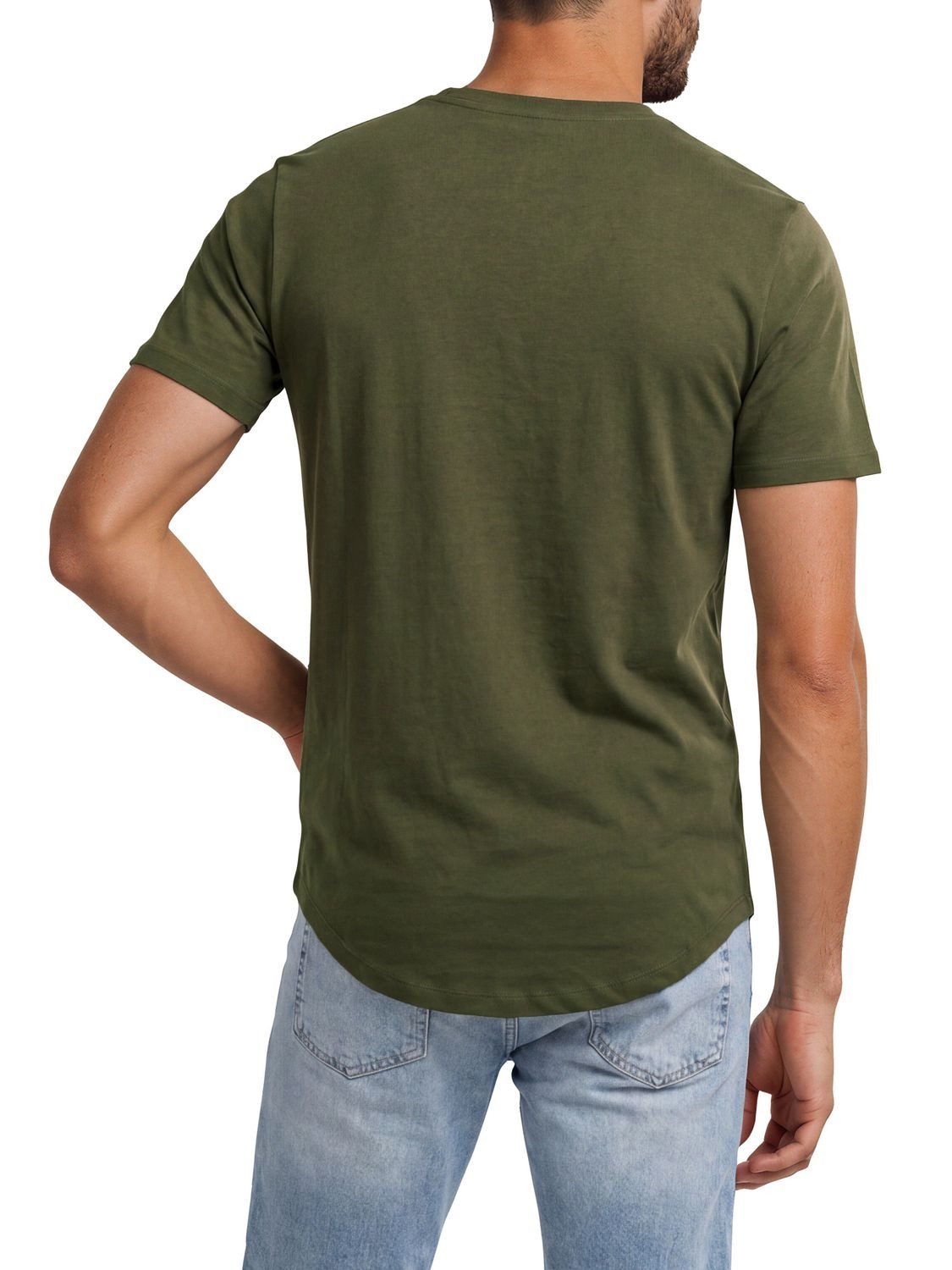 Jack & Jones T-Shirt Herren Basicshirt JJENOA 3er Pack Regular Fit (Vorteilspack, 3-tlg) Kurzarm Tee Shirt mit Rundhalsausschnitt aus 100% Baumwolle – Bild 3 von 5