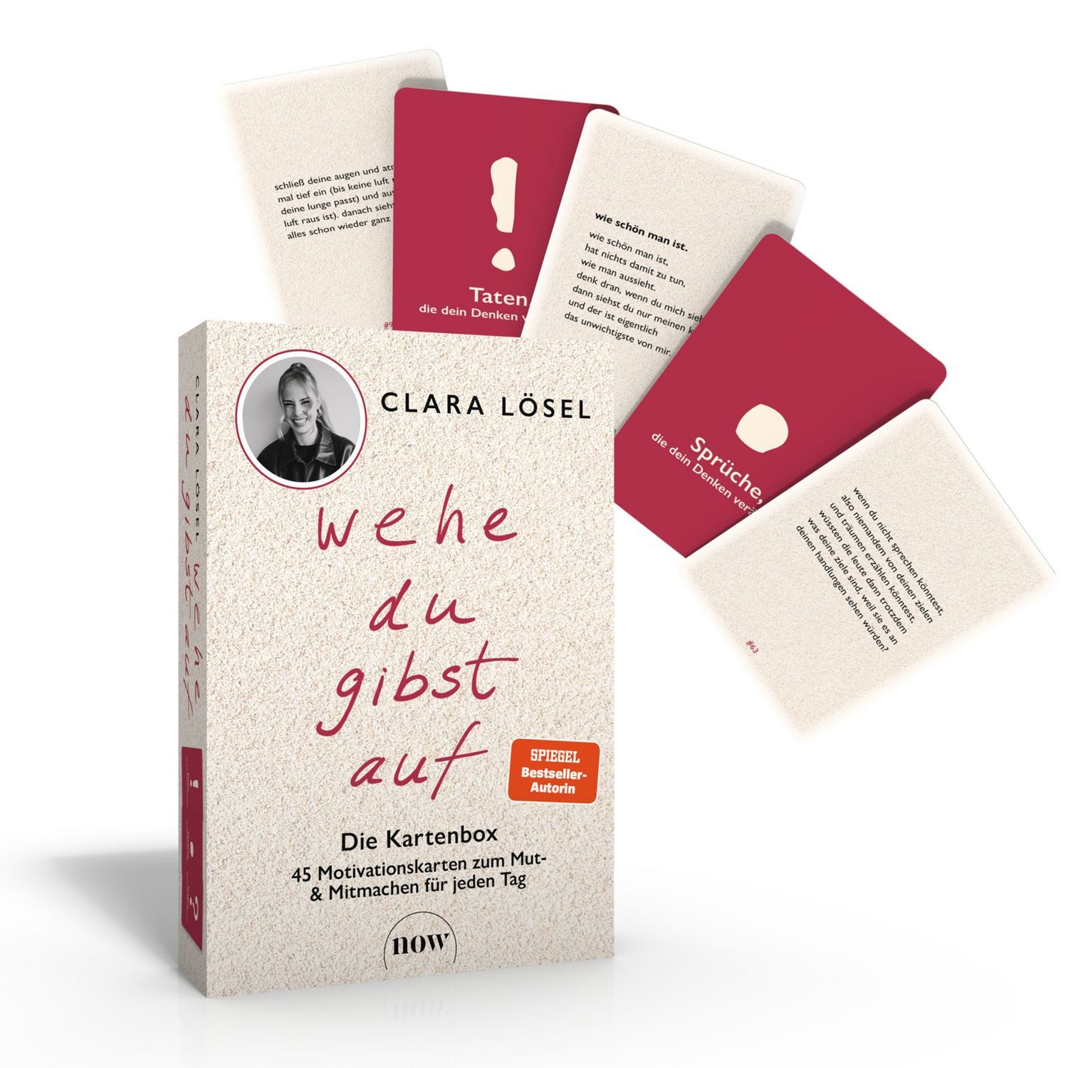 Ratgeber Wehe du gibst auf – Die Kartenbox 45 Motivationskarten zum Mut- und Mi Clara Lösel