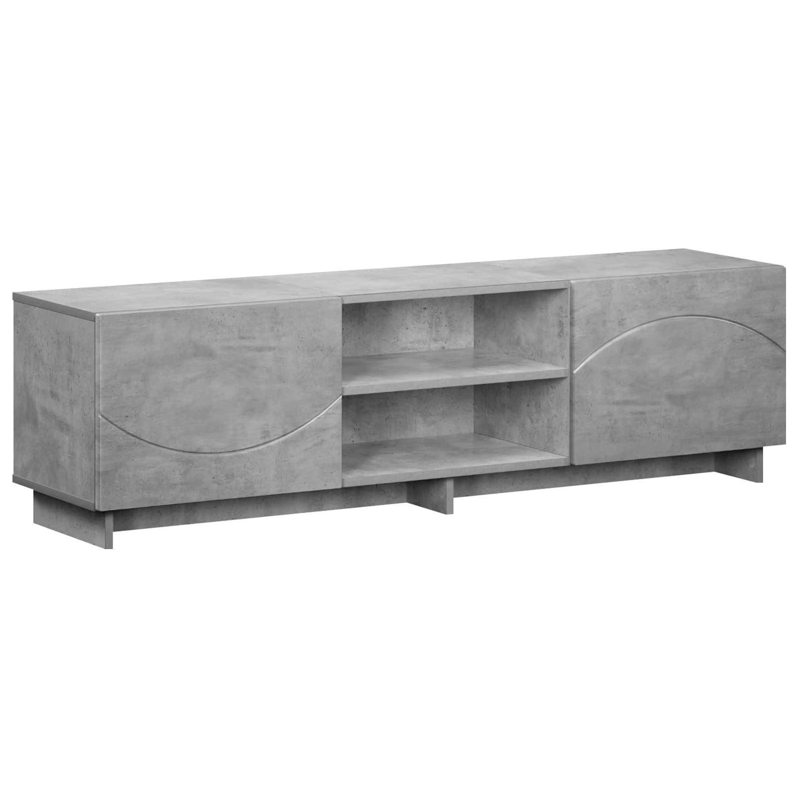 vidaXL TV-Schrank TV-Ständer 140 x 34.5 x 40 cm Betongrau Holzwerkstoff (1-St)