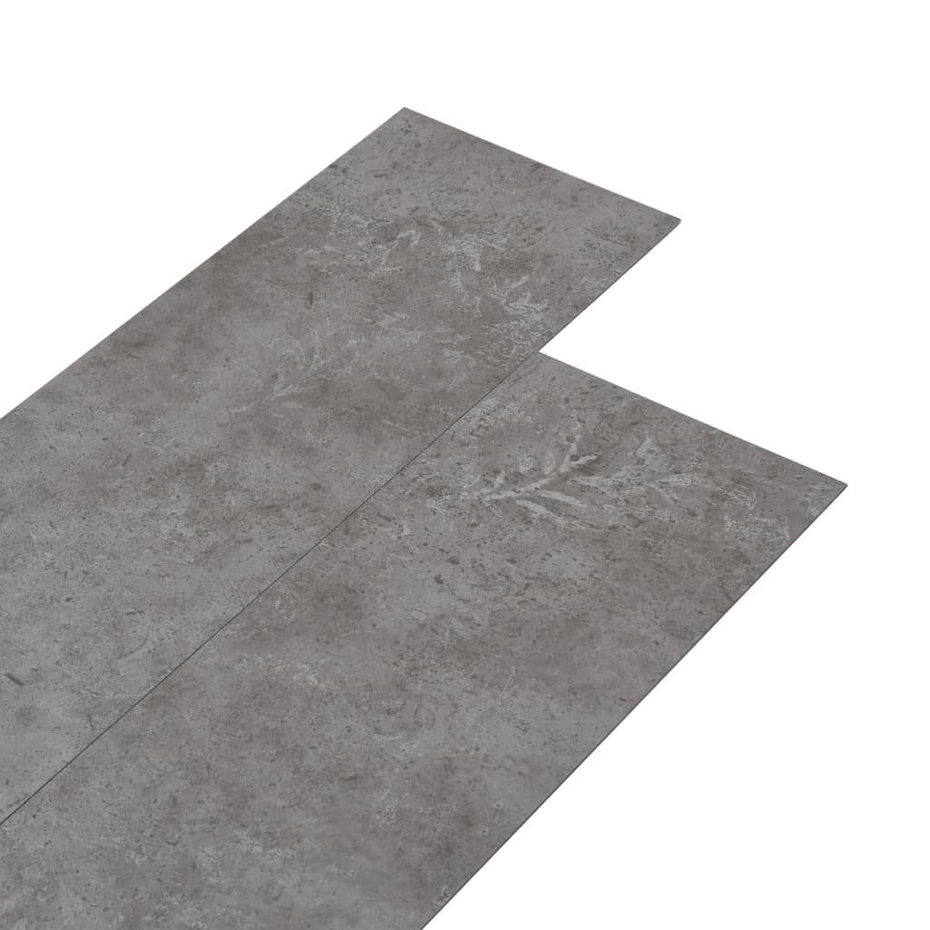 Teppichboden PVC-Fliesen 5,02 m² 2 mm Selbstklebend Zementgrau, vidaXL