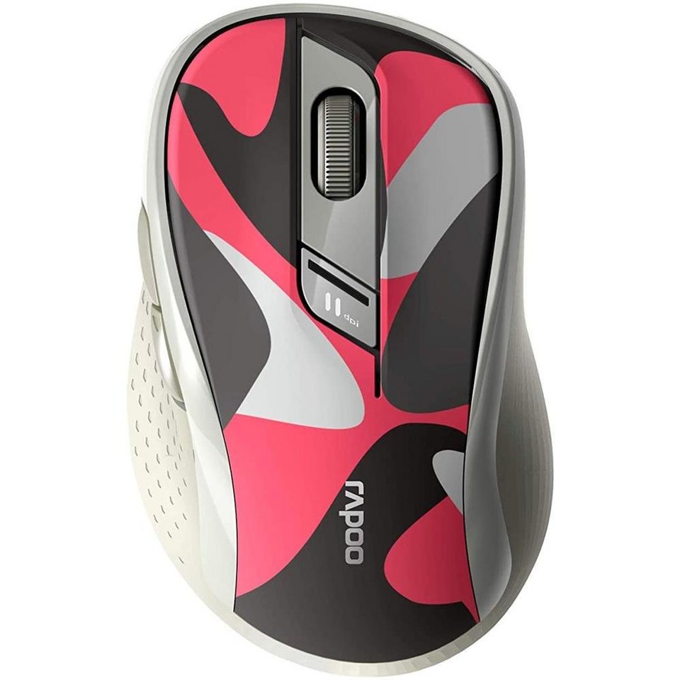 Rapoo M500 Silent kabellose Maus, Bluetooth, 2.4 GHz, 1600 DPI Maus  (Bluetooth), Blitzschnelles Umschalten zwischen mehreren Geräten
