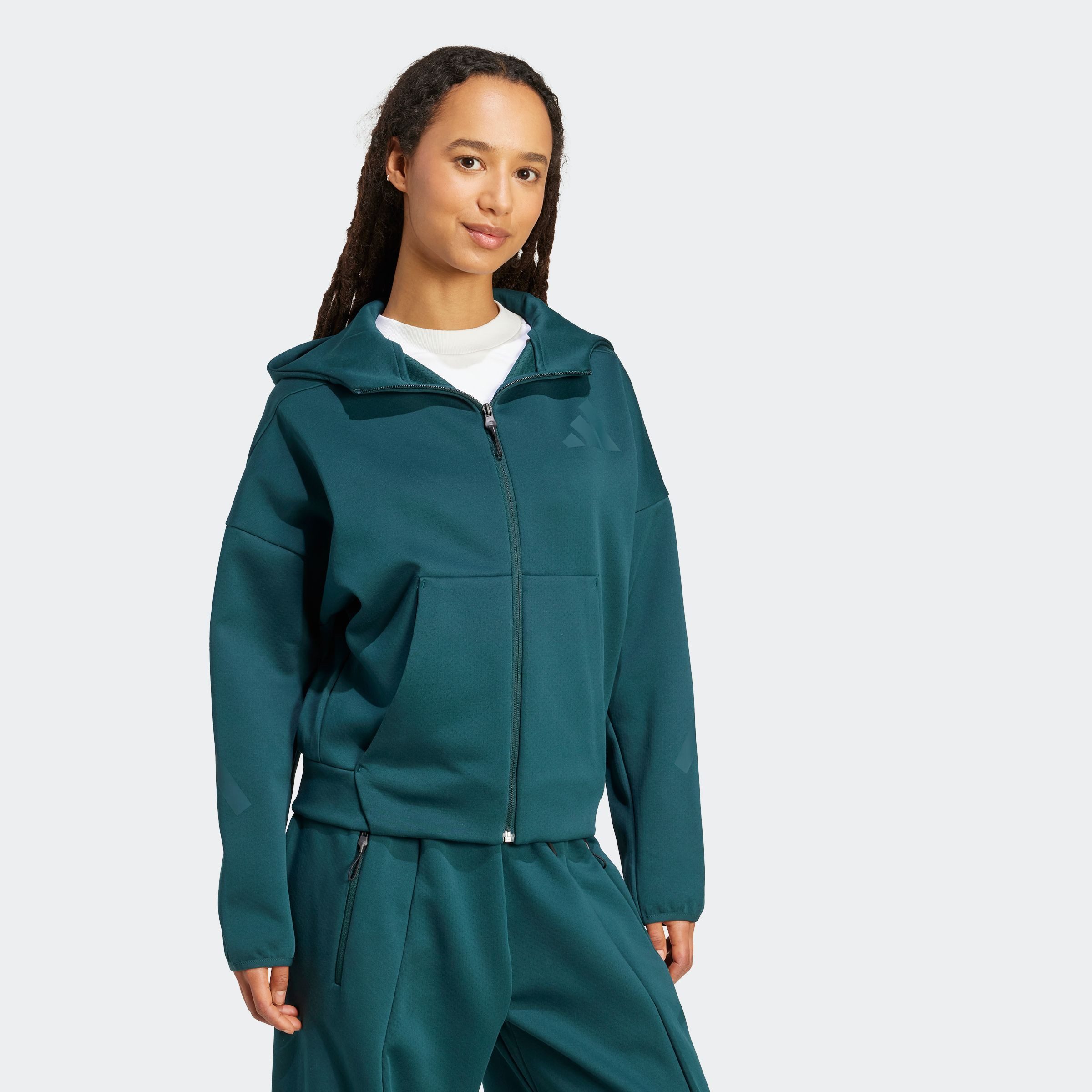 adidas Sportswear Kapuzensweatshirt W Z.N.E. FZ günstig online kaufen