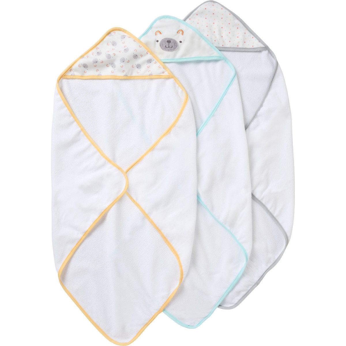 Snuggle Tots Kapuzenhandtuch Bär Unisex Kinder, Frottee (6-St) günstig online kaufen