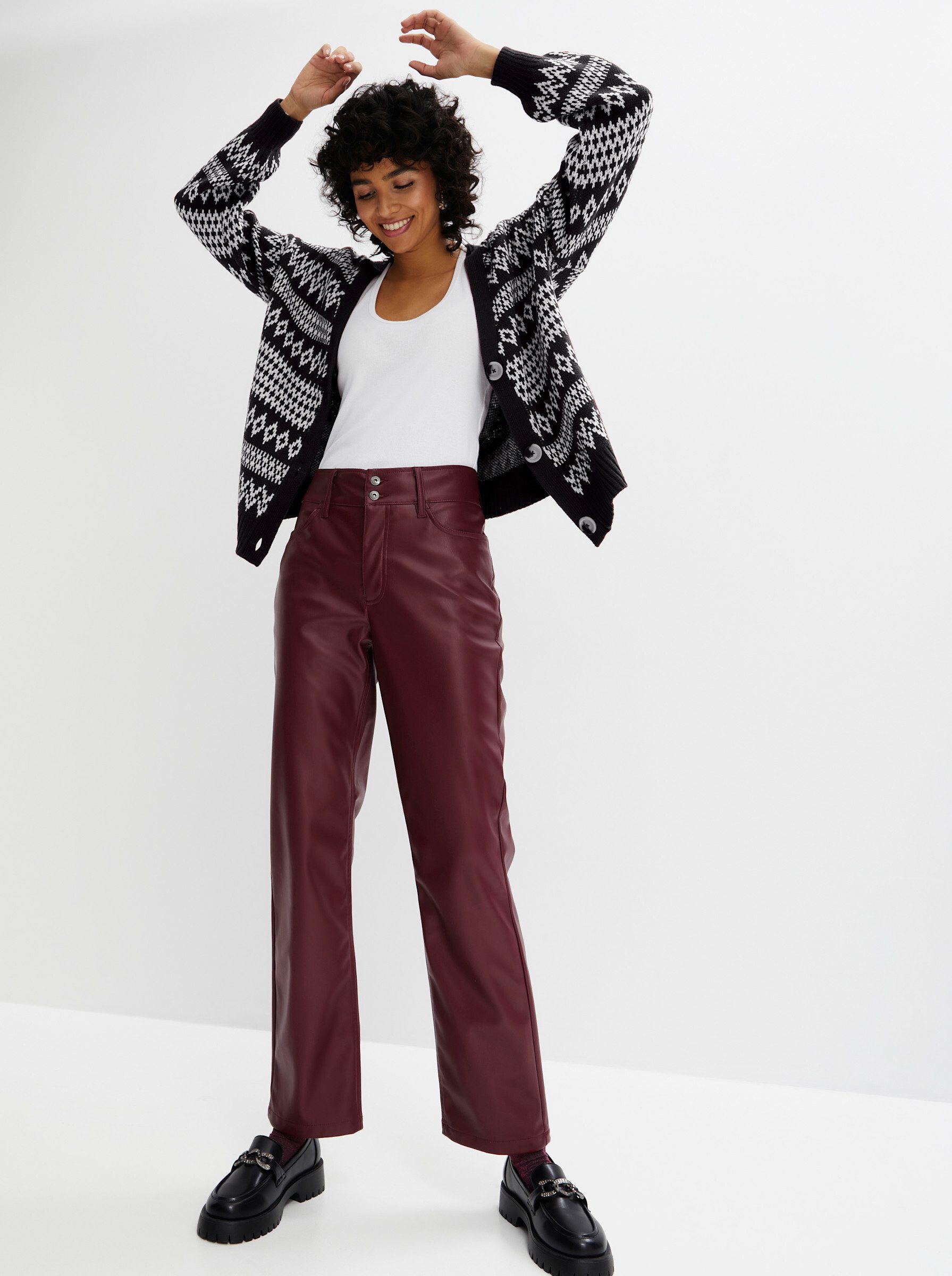 Witt Jerseyhose Lederimitathose . günstig online kaufen