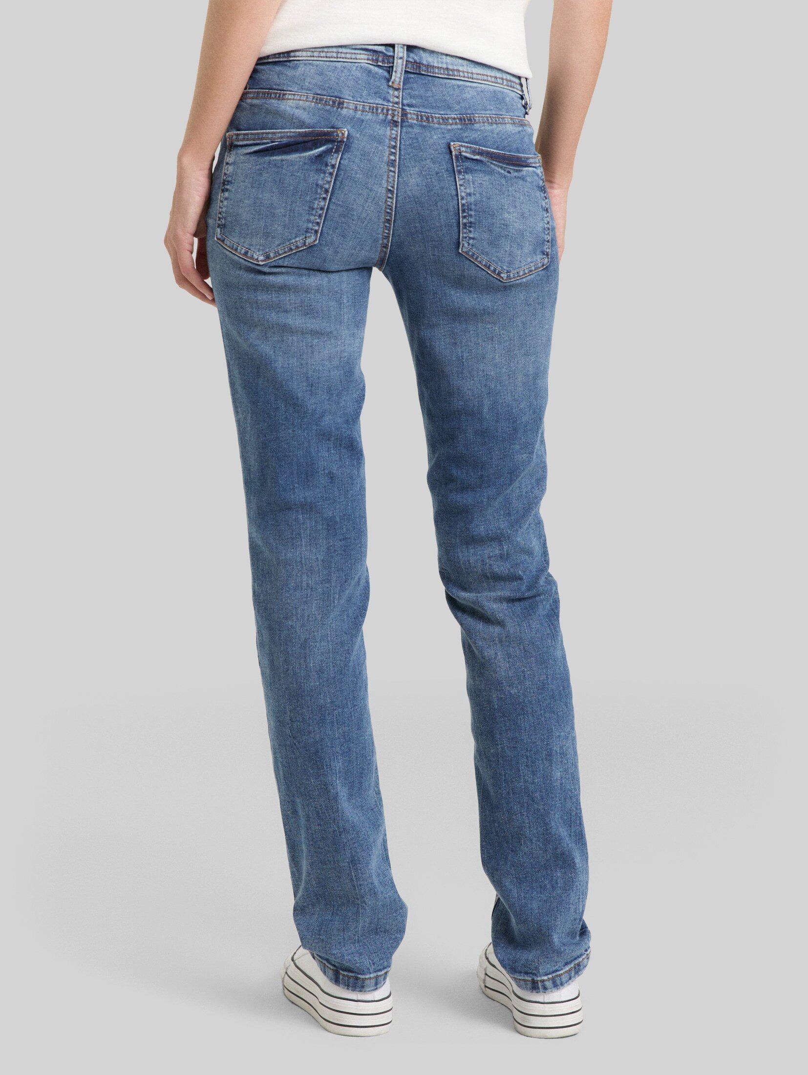 TOM TAILOR Straight-Jeans Jeanshosen TTALEXA STRAIGHT Jeans – Bild 4 von 5