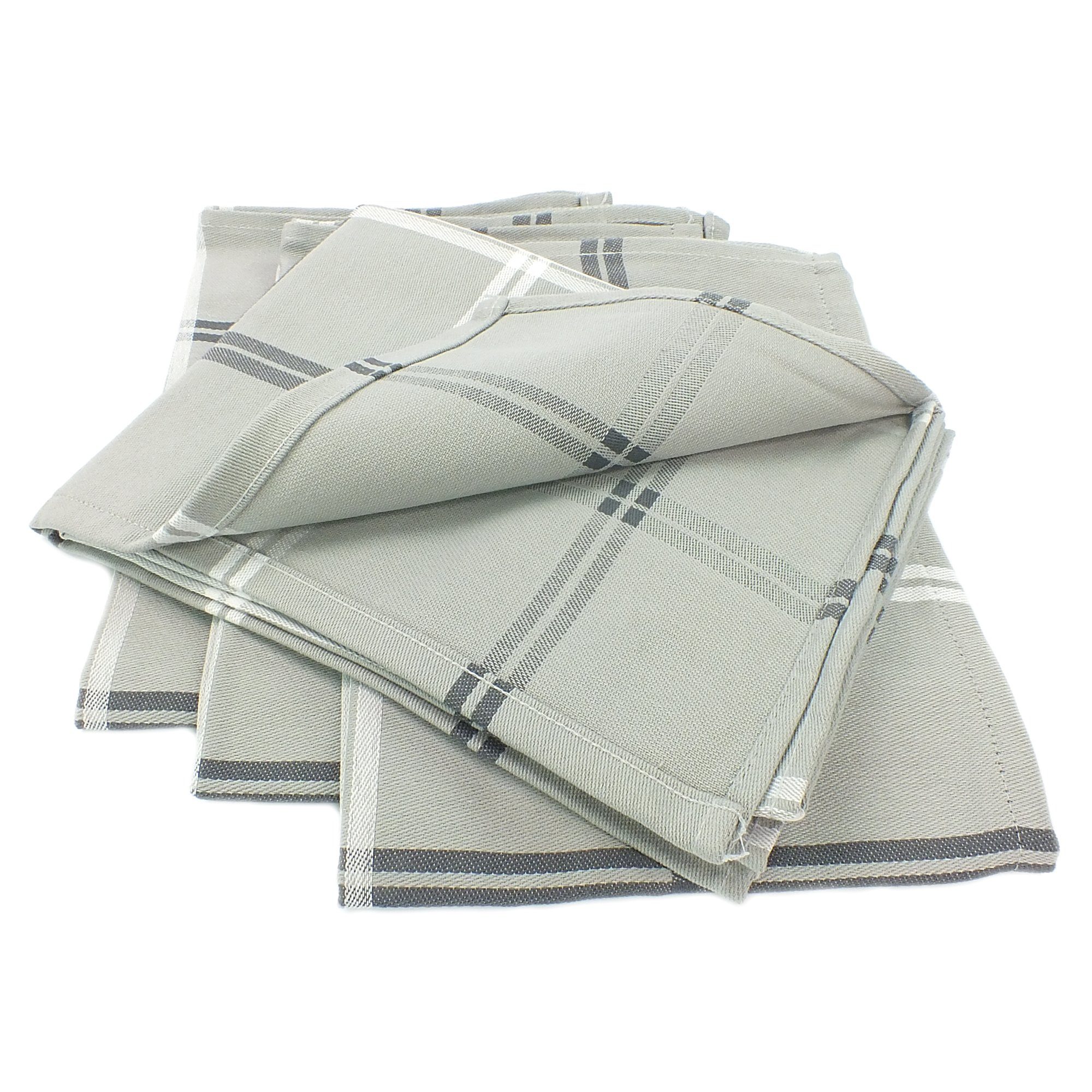 Pack (Set, Geschirrtuch Baumwolle Home Pure, Lasa Stück), 4er 70 cm, 4-tlg), (4 Geschirrtücher 50 ca. Grau x