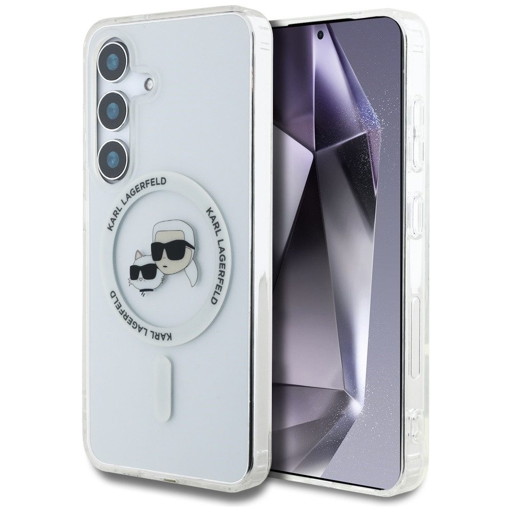 KARL LAGERFELD Handyhülle Galaxy S25 Plus Kunststoff transparent MagSafe Logo 6,7 Zoll, Kantenschutz