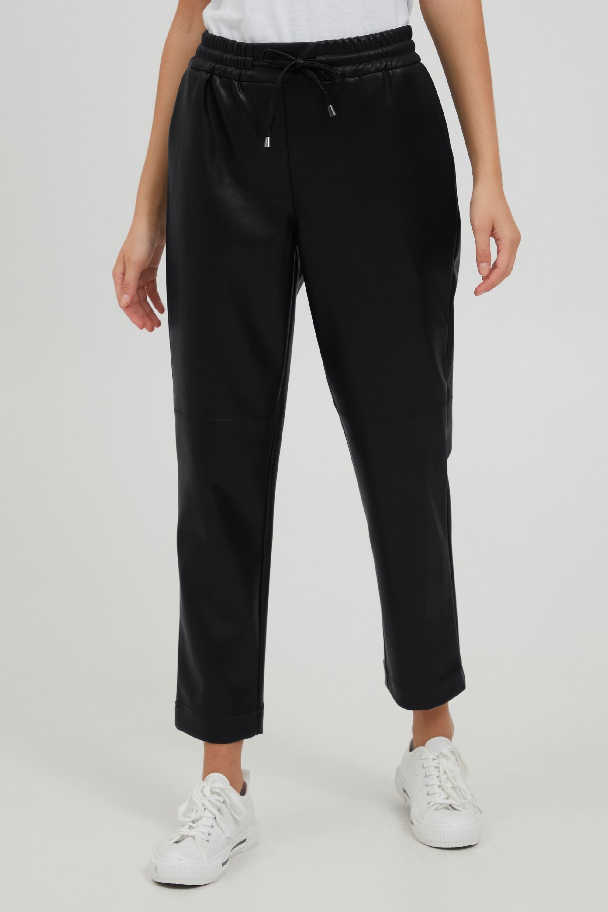 OXMO Jogginghose OXPaulia Damen Kunstleder Hose /Joggpants günstig online kaufen