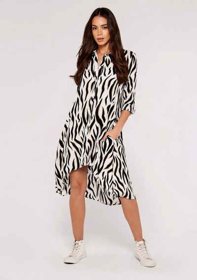 Apricot Druckkleid Apricot Zebra Oversized Shirt Dress (1-tlg) mit tollem Druck