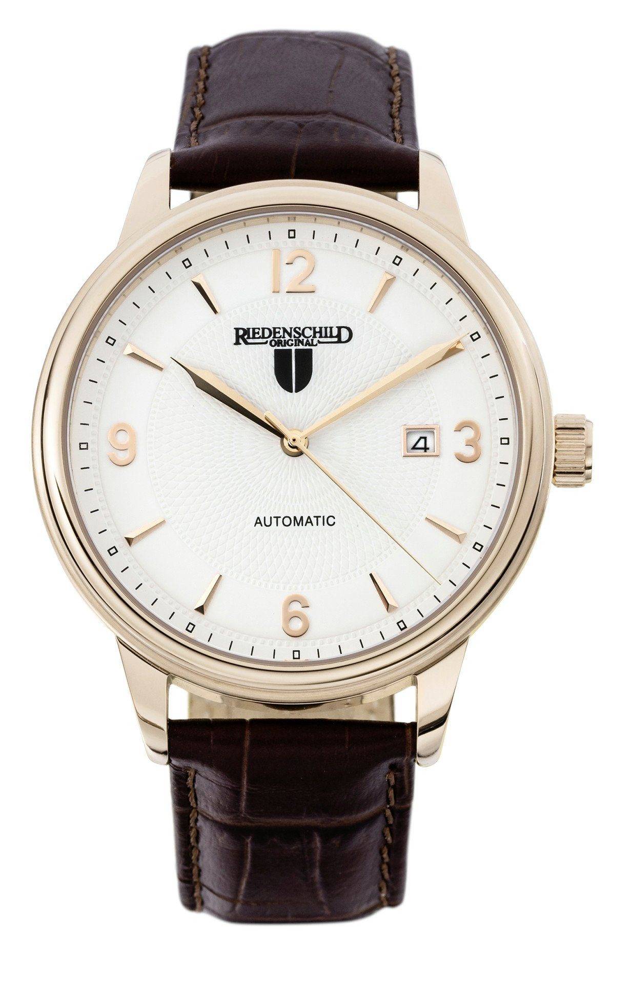 Automatikuhr RS7605-04 Herrenuhr Rose Lederband Braun 42 mm RS7605-04
