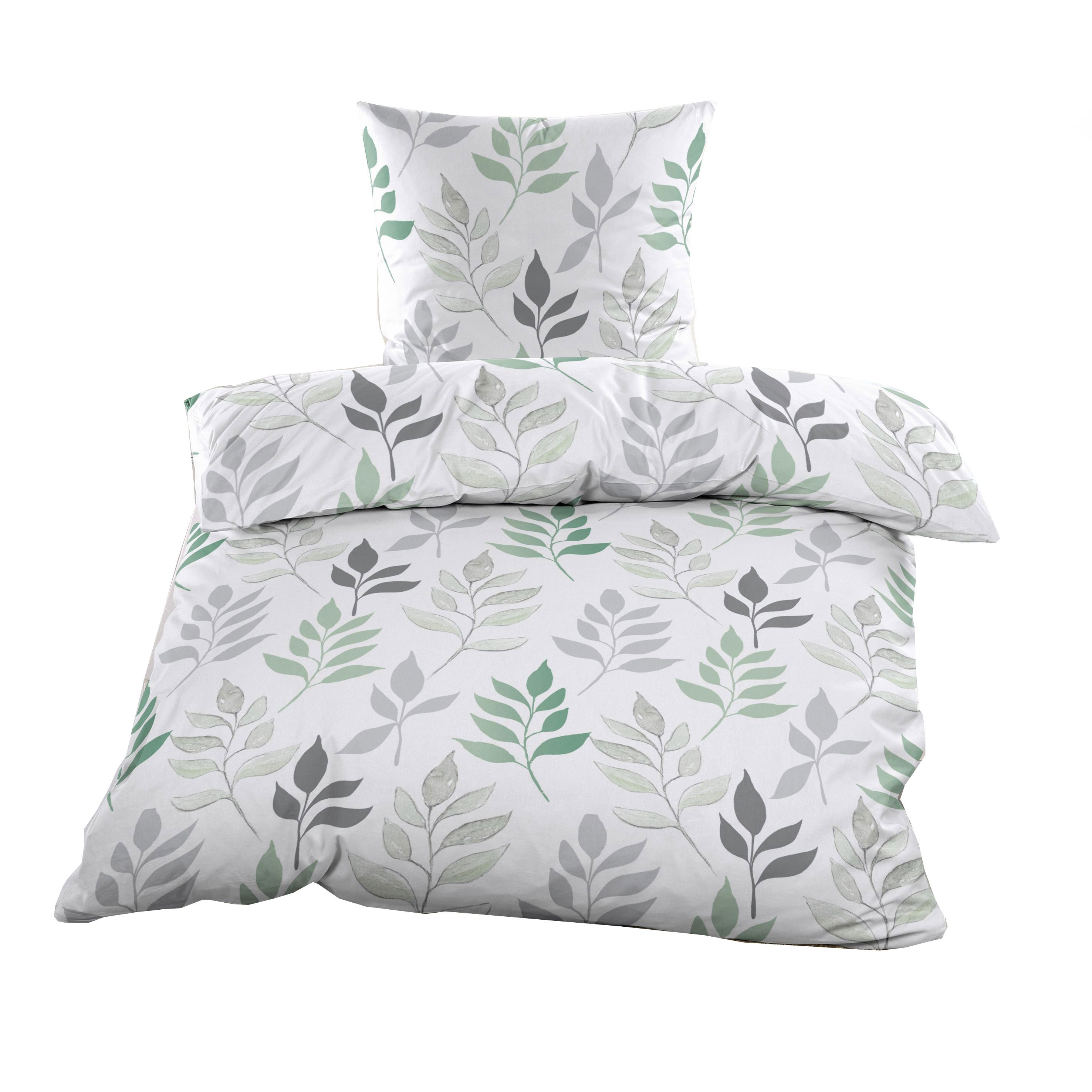 Casa Colori Bettwäsche Biber 135x200 cm 100% Baumwolle mit Reißverschluss, günstig online kaufen