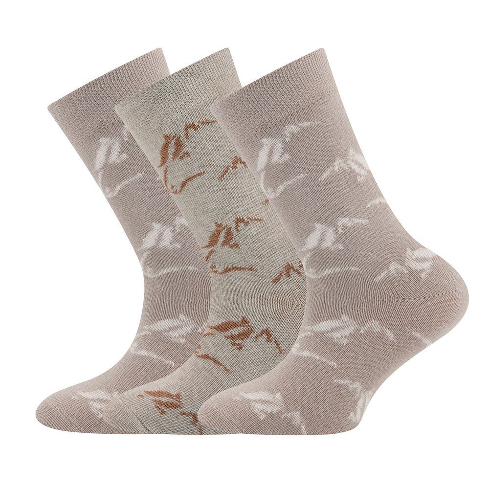 Ewers Pferde (3-Paar) Socken Socken