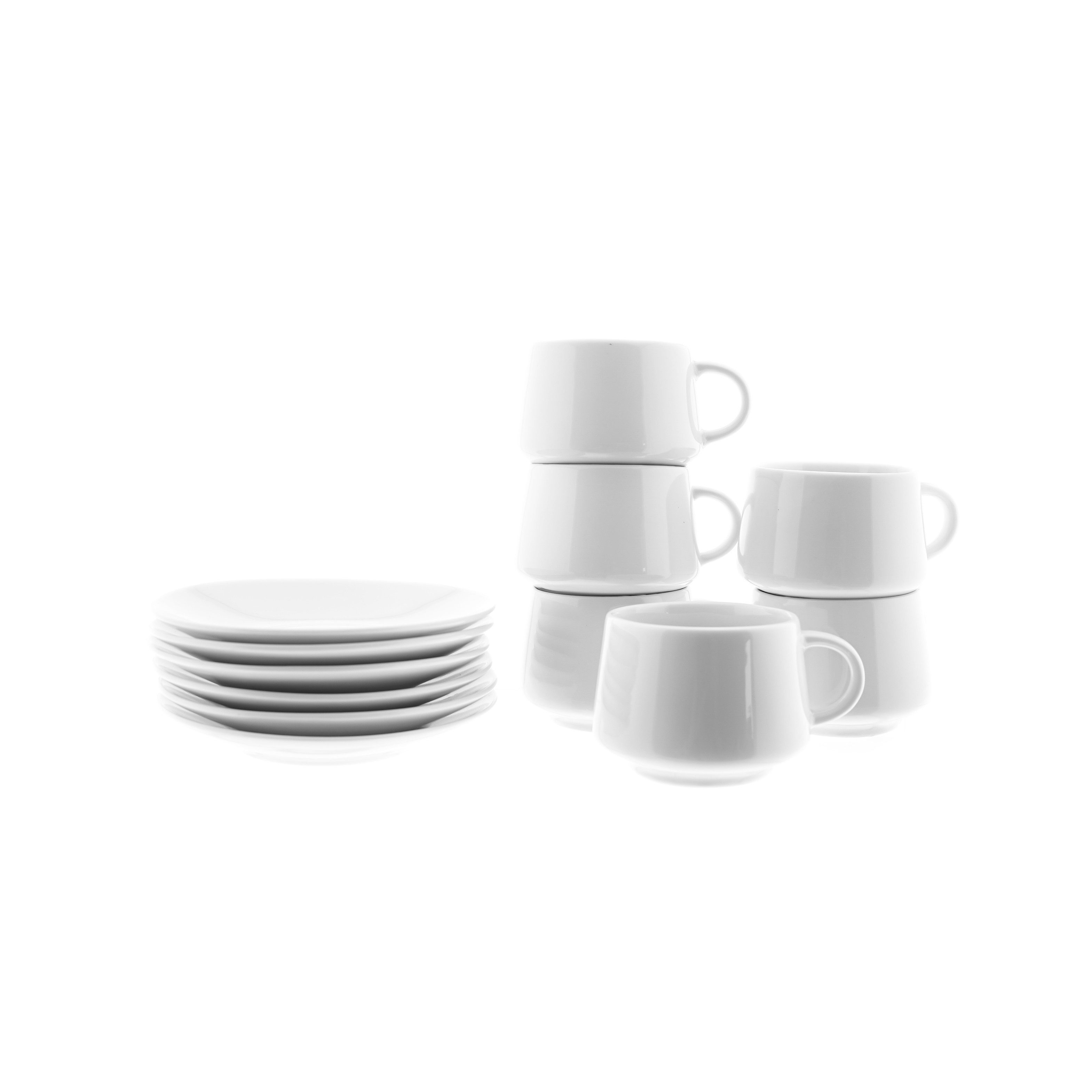 Mulex Kaffeeservice Mokkatassen-Set aus Porzellan – für stilvollen Kaffeegenuss zu Hause
