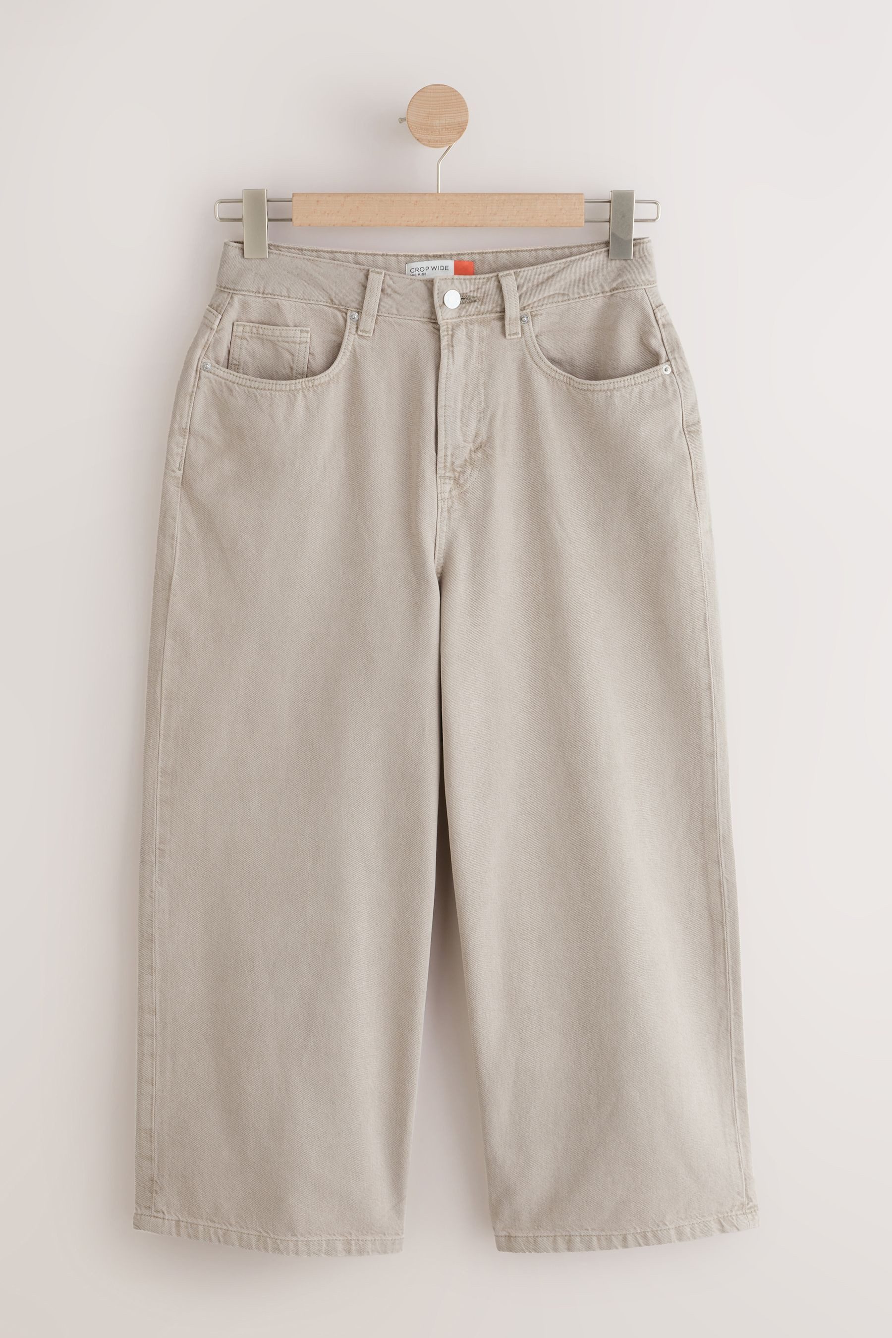 Next Caprijeans Verkürzte Jeans mit weitem Bein, Kurzgröße (1-tlg)