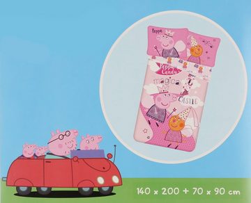 Kinderbettwäsche Peppa Wutz Pink Bettwäsche-Set, Baumwolle, 140x200cm, Sarcia.eu