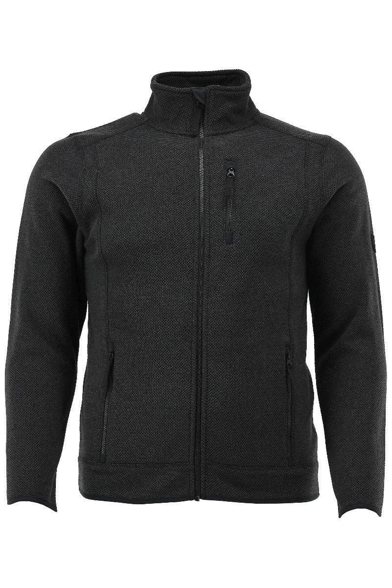 Tom Collins Outdoorjacke Strickfleecejacke Herren - SILENOS - anthrazit