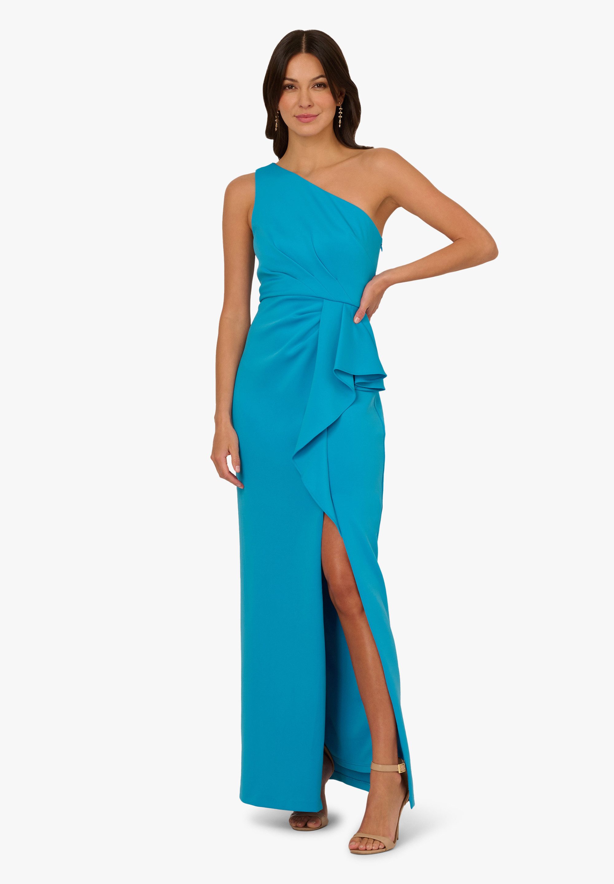 Adrianna Papell Abendkleid One Shoulder Scuba günstig online kaufen
