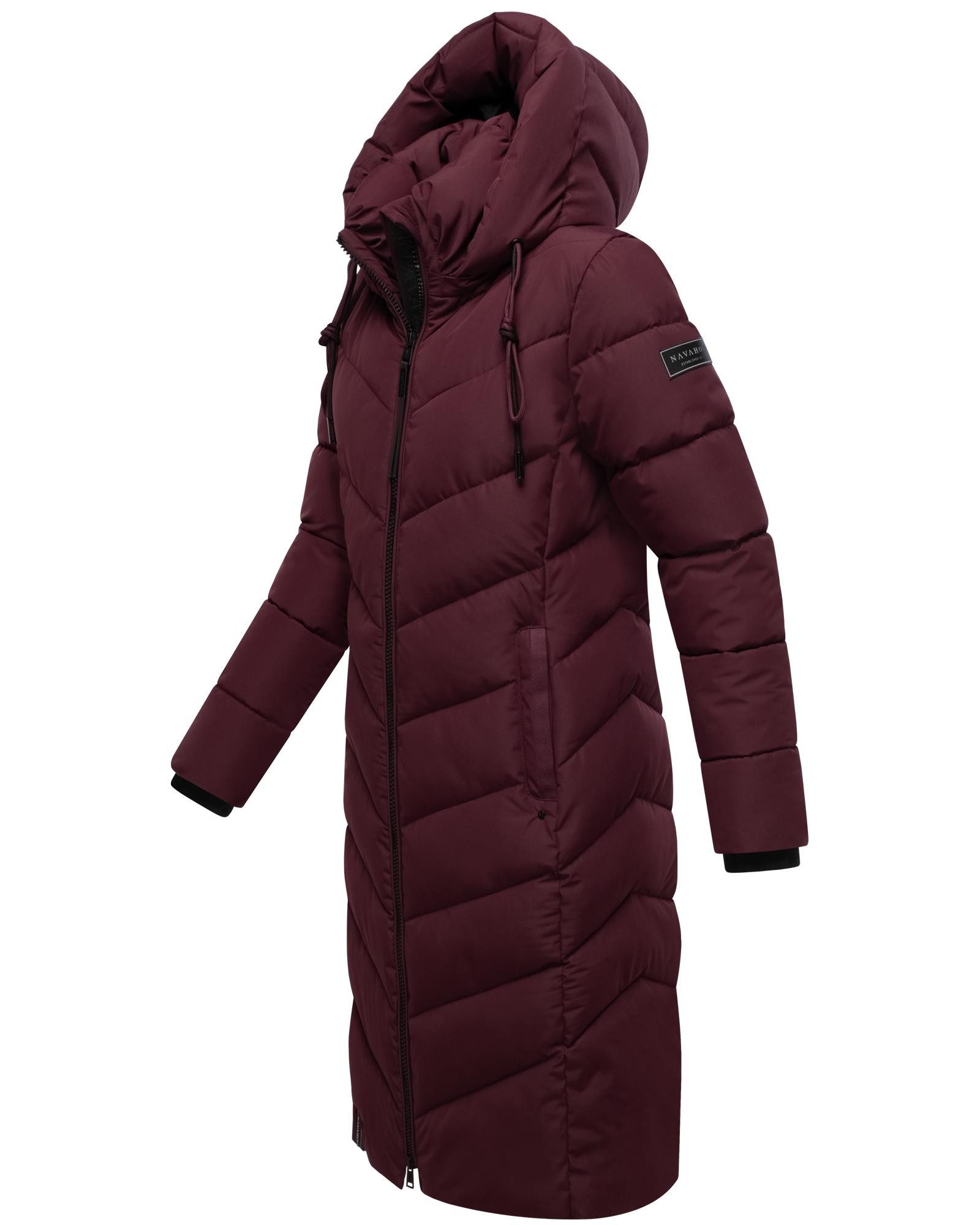 Navahoo Steppmantel Sahnekatzii XIV Schicker Wintermantel mit kuschlig warm wattiertem Kragen