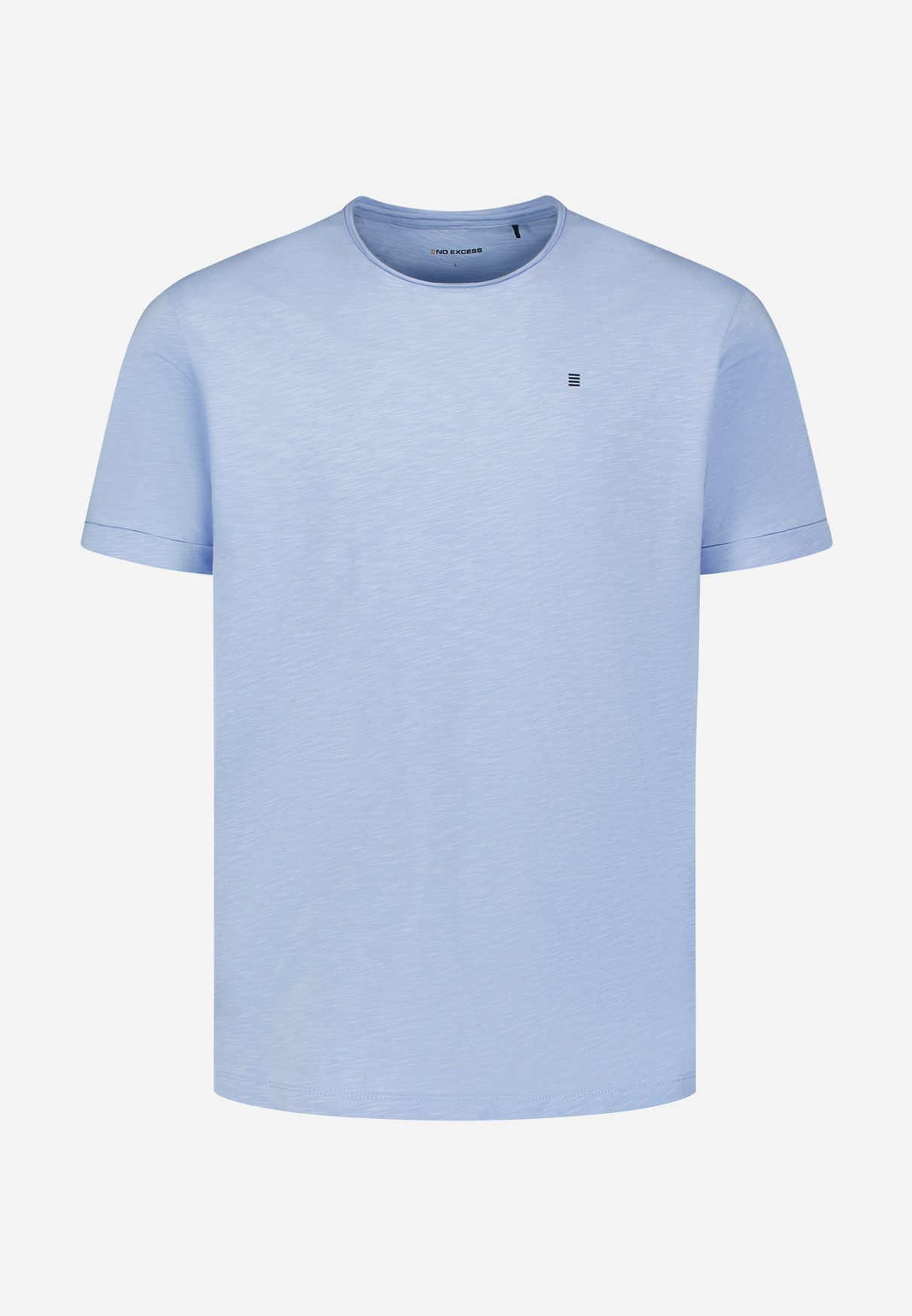 NO EXCESS T-Shirt T-Shirt Crewneck Slub - Basic Shirt - Herren T-Shirt