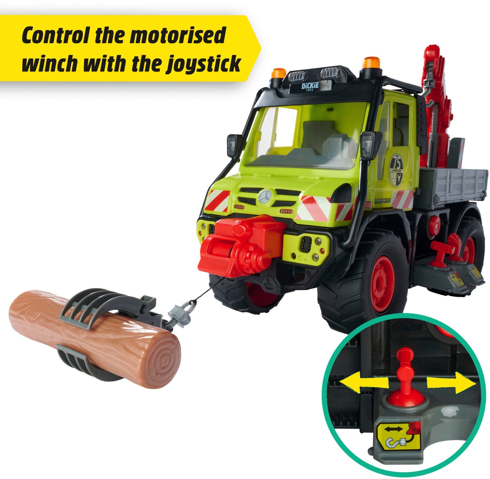 Spielzeug-Forstmaschine & Toys mit Unimog Licht Dickie Sound U530,